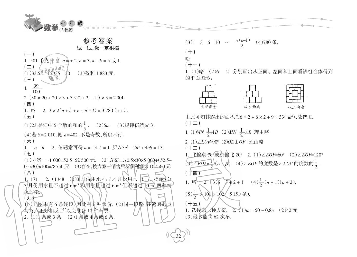 2019年寒假樂園海南出版社七年級(jí)數(shù)學(xué)寒假作業(yè)人教版 第1頁(yè)