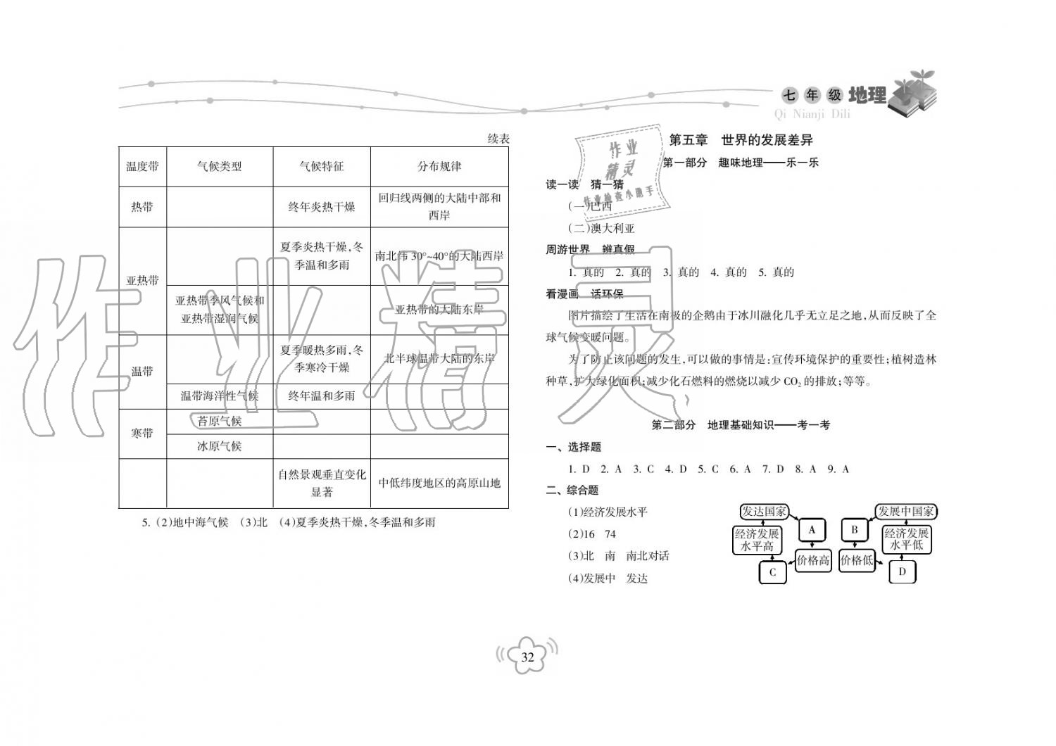 2019年寒假樂園海南出版社七年級生物寒假作業(yè)人教版 第3頁