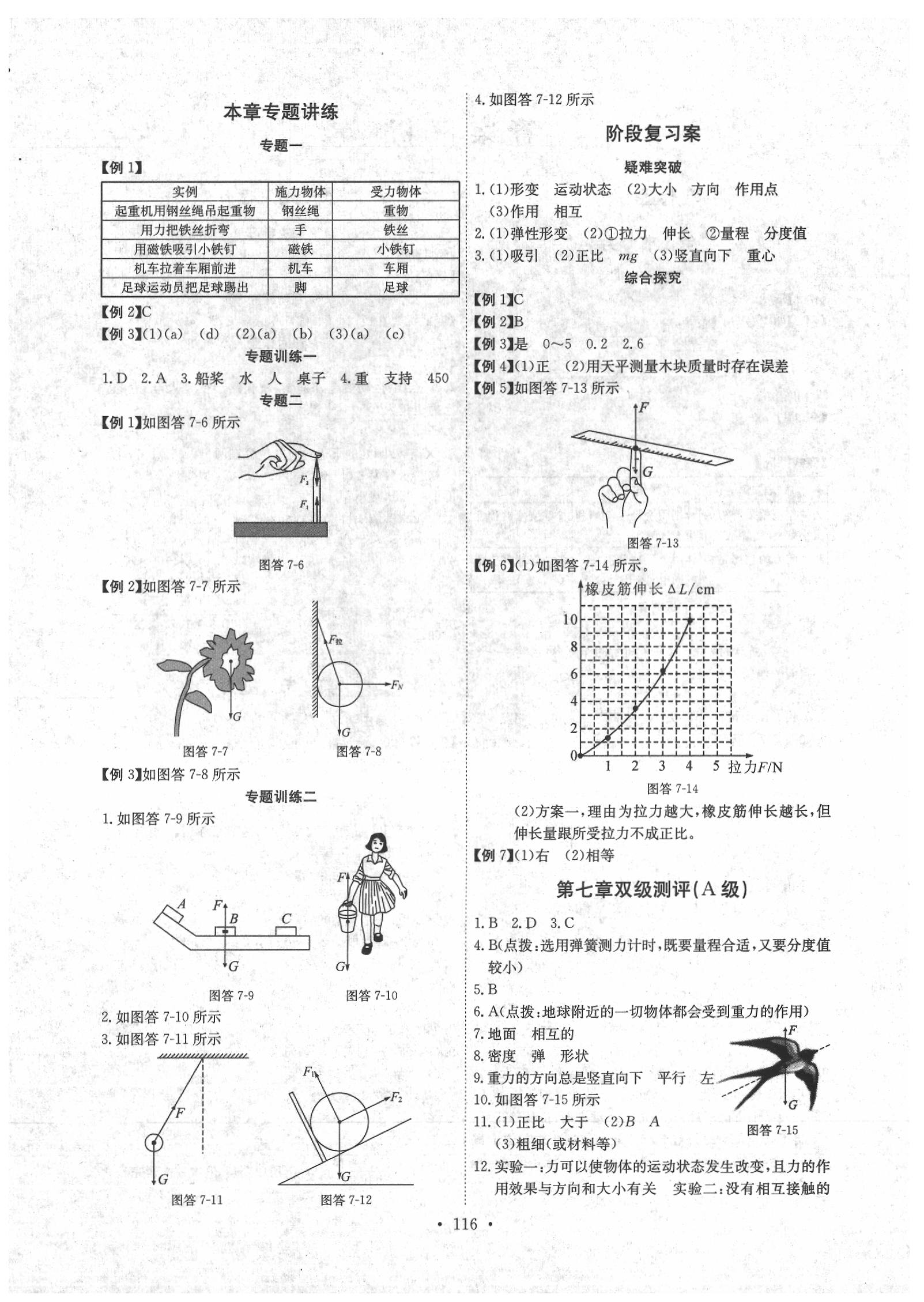 2020年長江全能學(xué)案同步練習(xí)冊八年級物理下冊人教版 參考答案第2頁