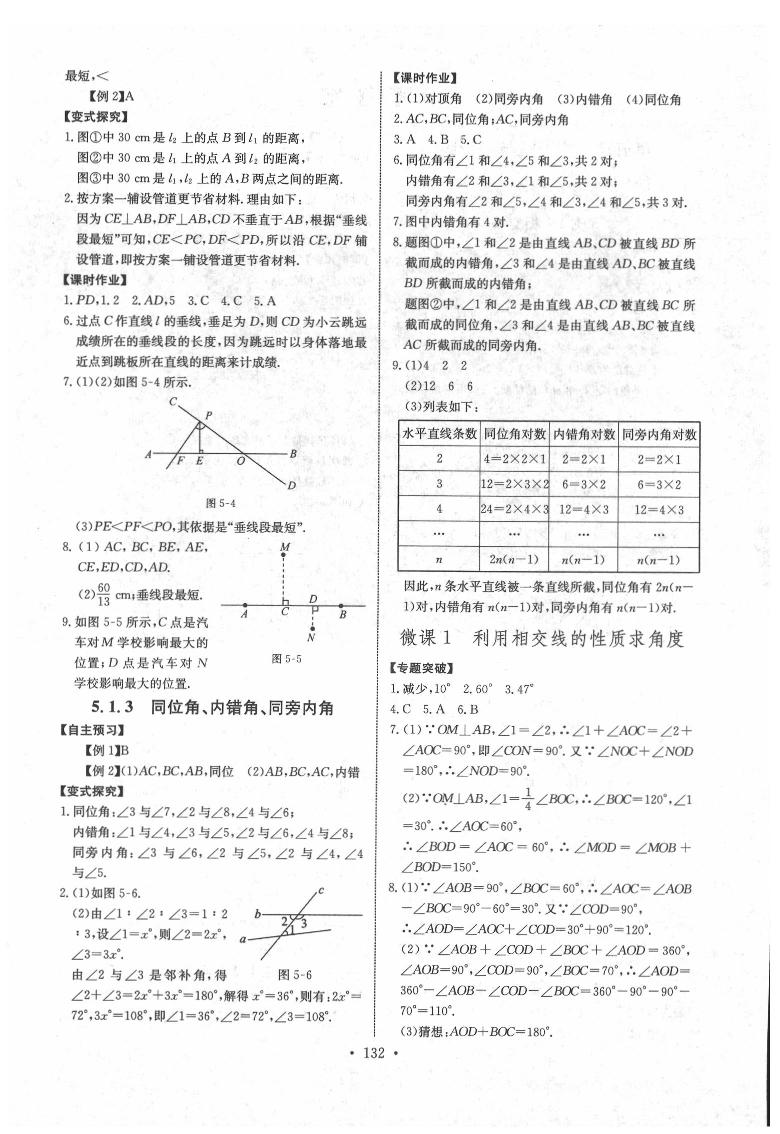 2020年長(zhǎng)江全能學(xué)案同步練習(xí)冊(cè)七年級(jí)數(shù)學(xué)下冊(cè)人教版 參考答案第2頁(yè)