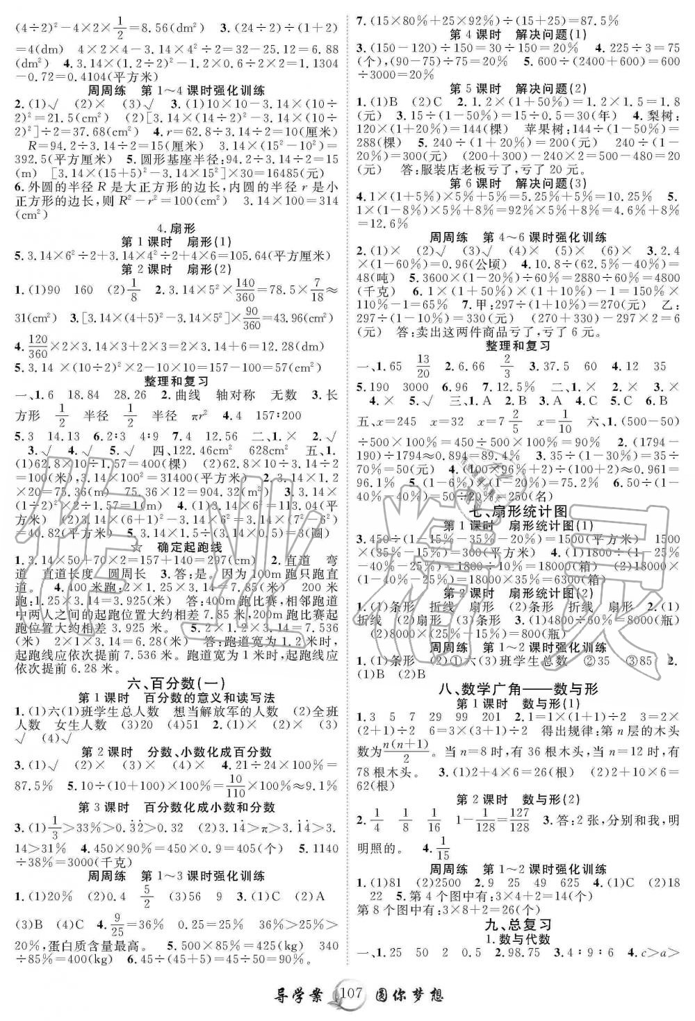 2019年優(yōu)質(zhì)課堂導(dǎo)學(xué)案六年級數(shù)學(xué)上冊人教版 第3頁