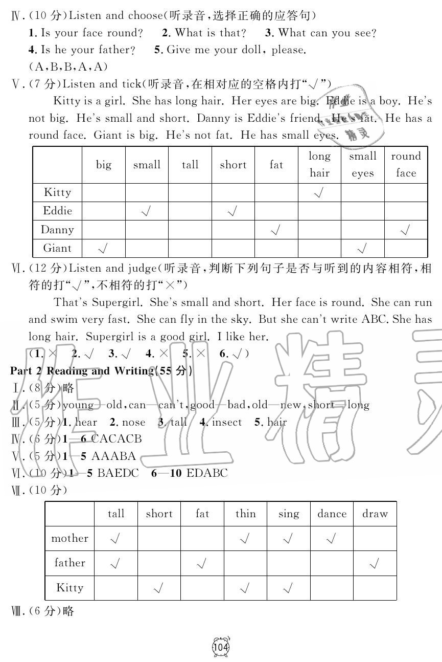 2019年鐘書金牌金試卷二年級(jí)英語上冊(cè)滬教牛津版 第8頁(yè)