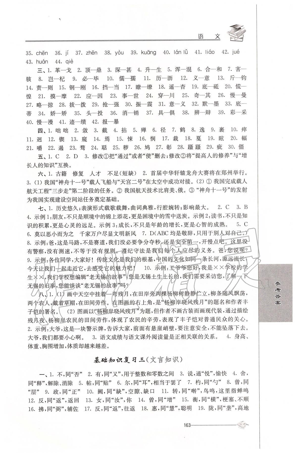 2020年初中復(fù)習(xí)與能力訓(xùn)練語(yǔ)文 第3頁(yè)