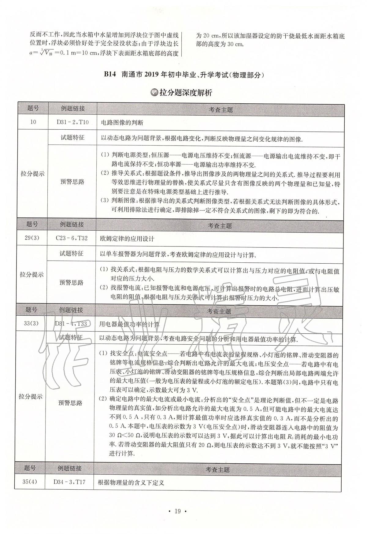 2020年江蘇13大市中考試卷與標準模擬優(yōu)化38套物理 第19頁