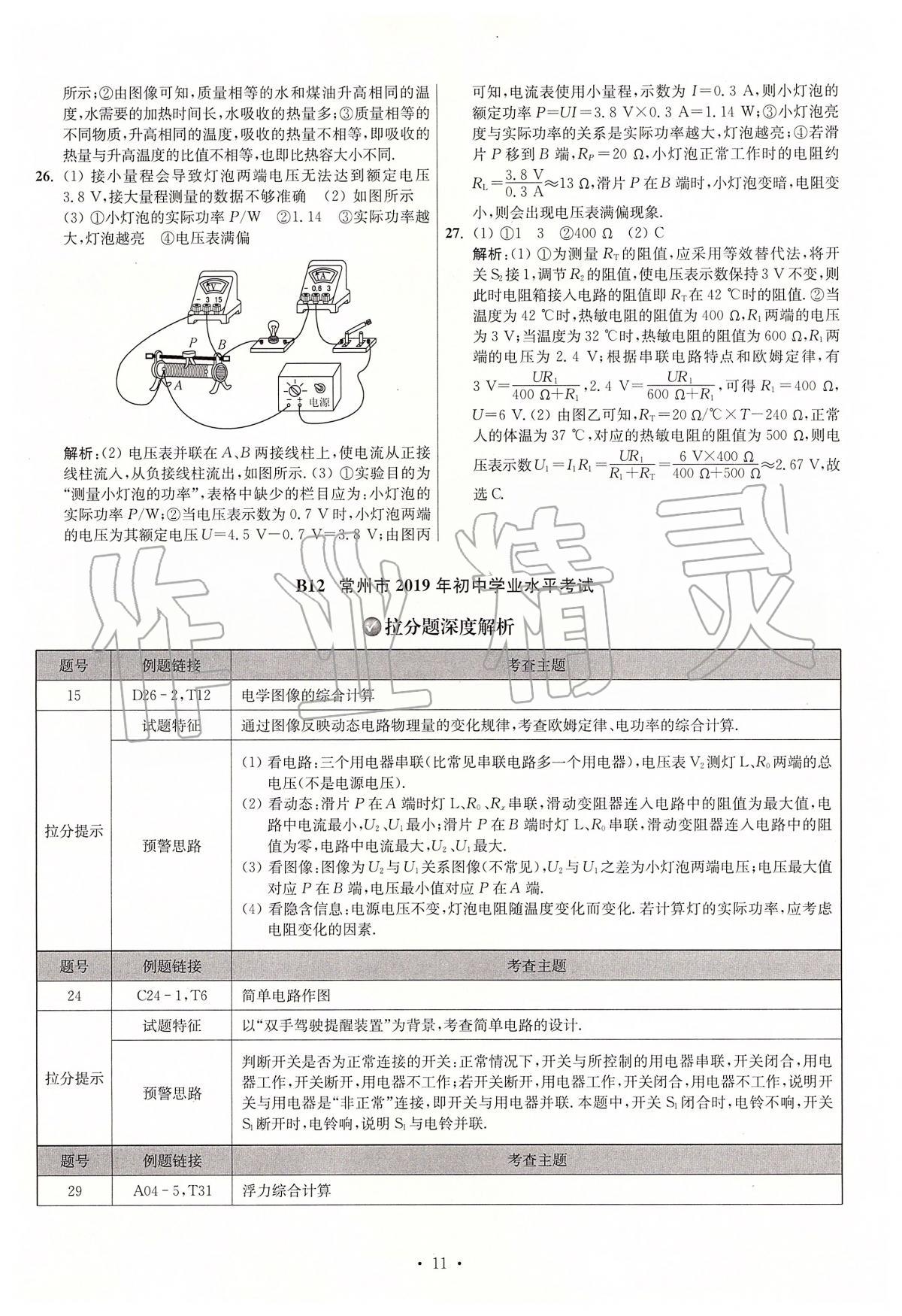 2020年江蘇13大市中考試卷與標準模擬優(yōu)化38套物理 第11頁