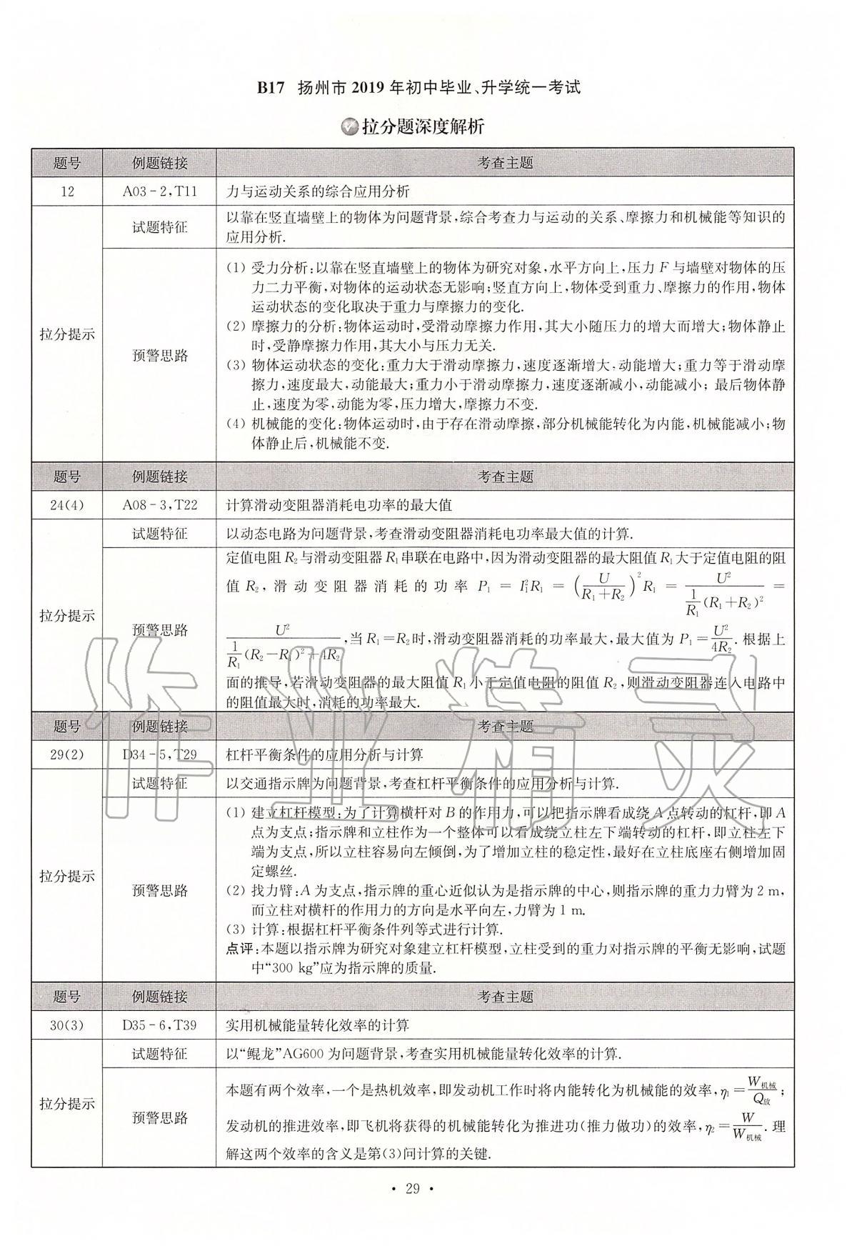 2020年江蘇13大市中考試卷與標(biāo)準(zhǔn)模擬優(yōu)化38套物理 第29頁(yè)