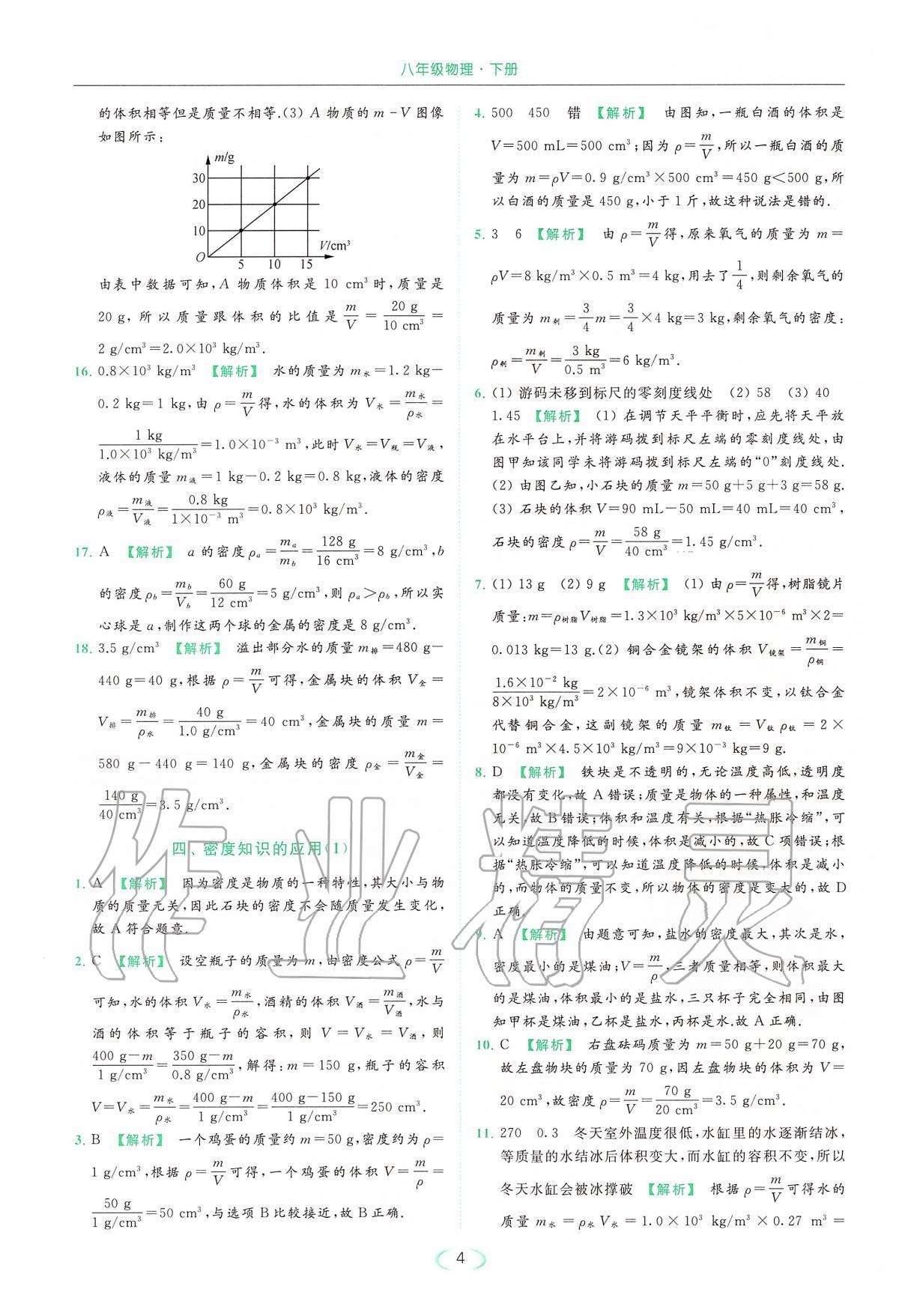 2020年亮點給力提優(yōu)課時作業(yè)本八年級物理下冊人教版 第4頁