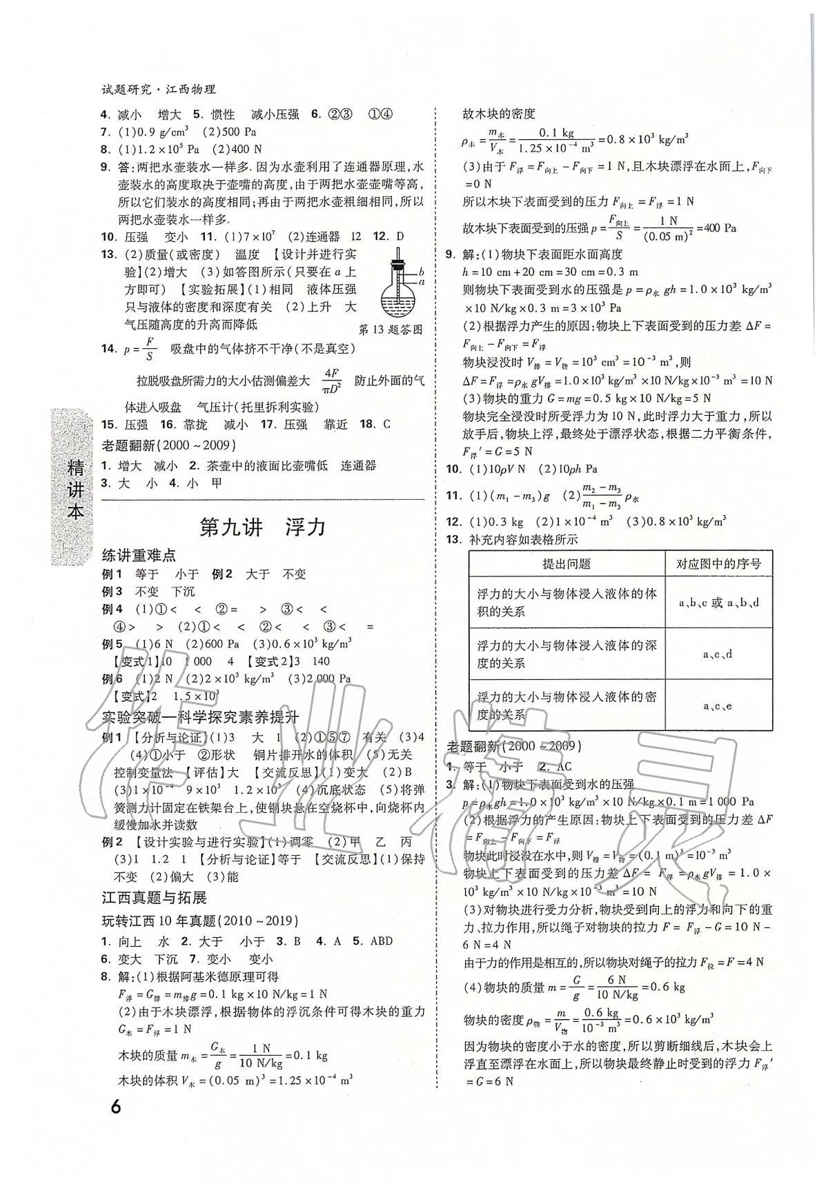 2020年萬唯教育中考試題研究九年級物理江西專版 第6頁