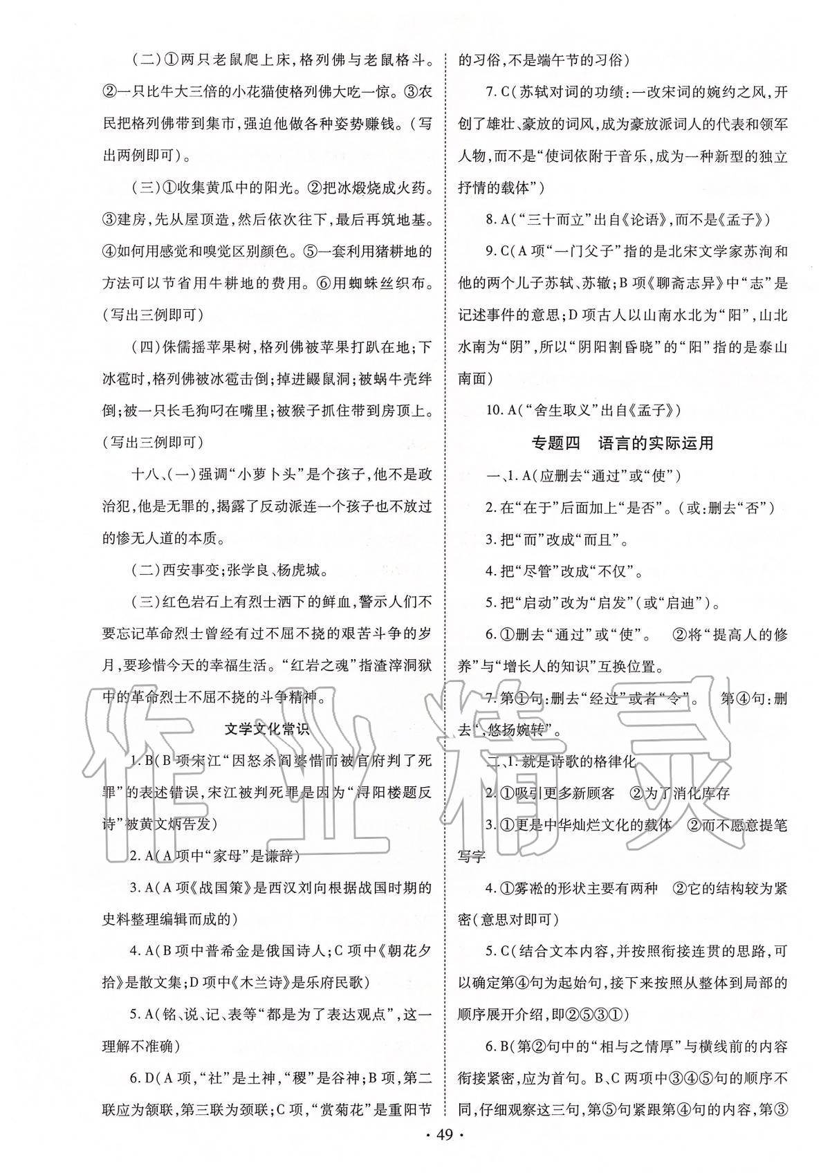 2020年河南省初中畢業(yè)生學業(yè)考試復習指導九年級語文 第9頁