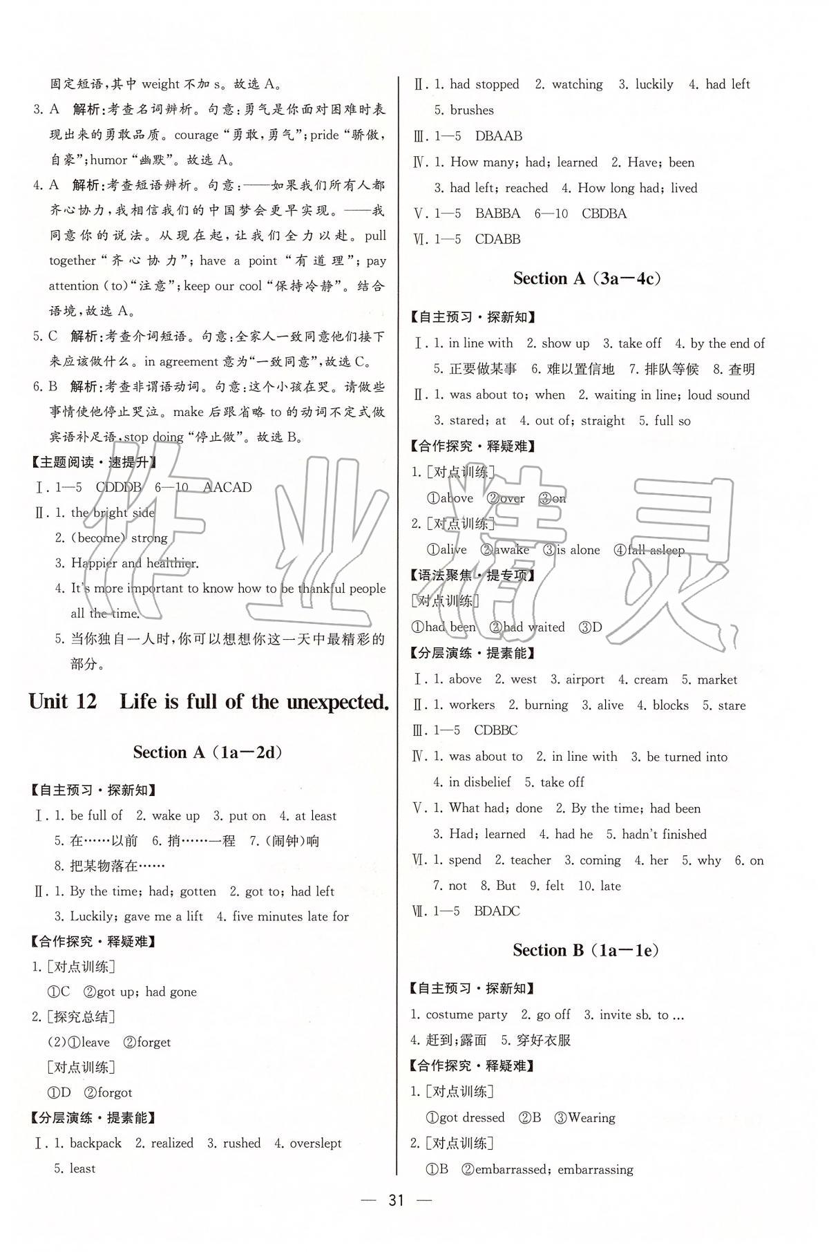 2020年同步学历案课时练九年级英语下册人教版河北专版 第3页