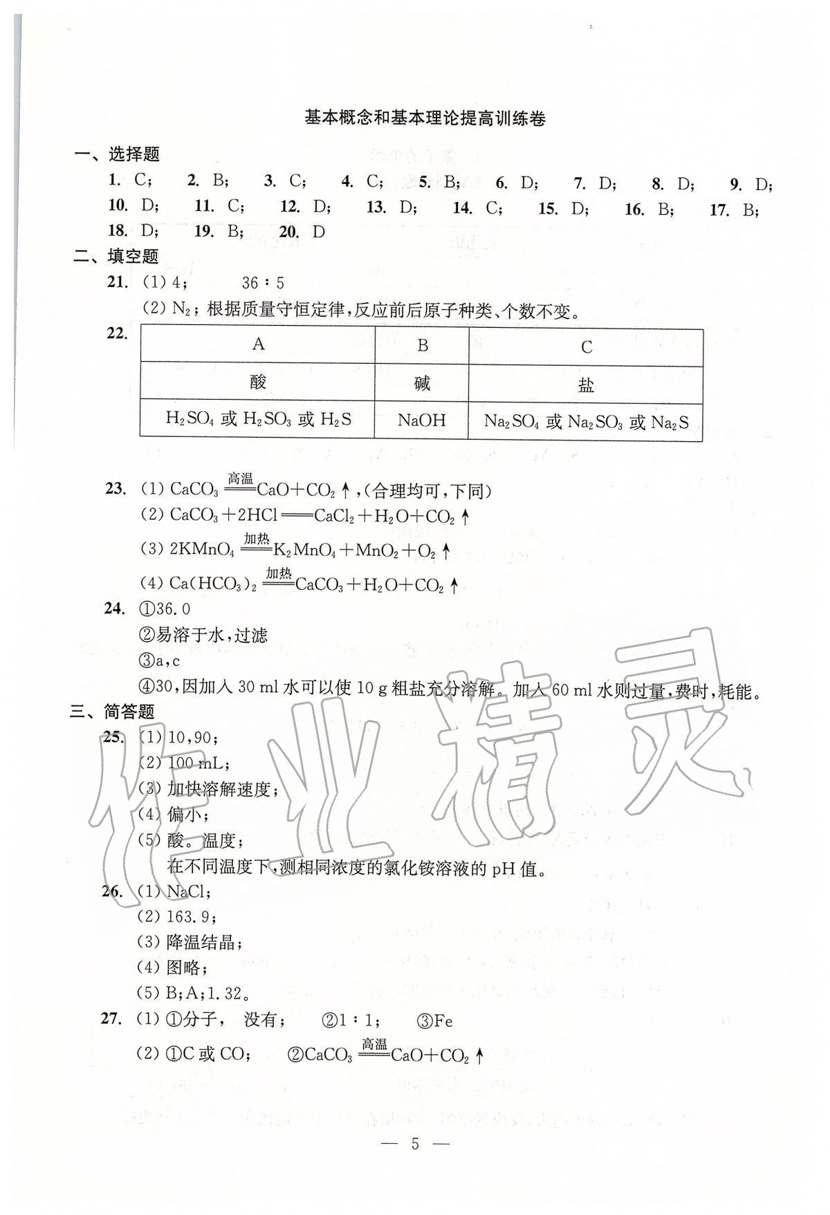 2020年初中化學(xué)測試與評估 第5頁