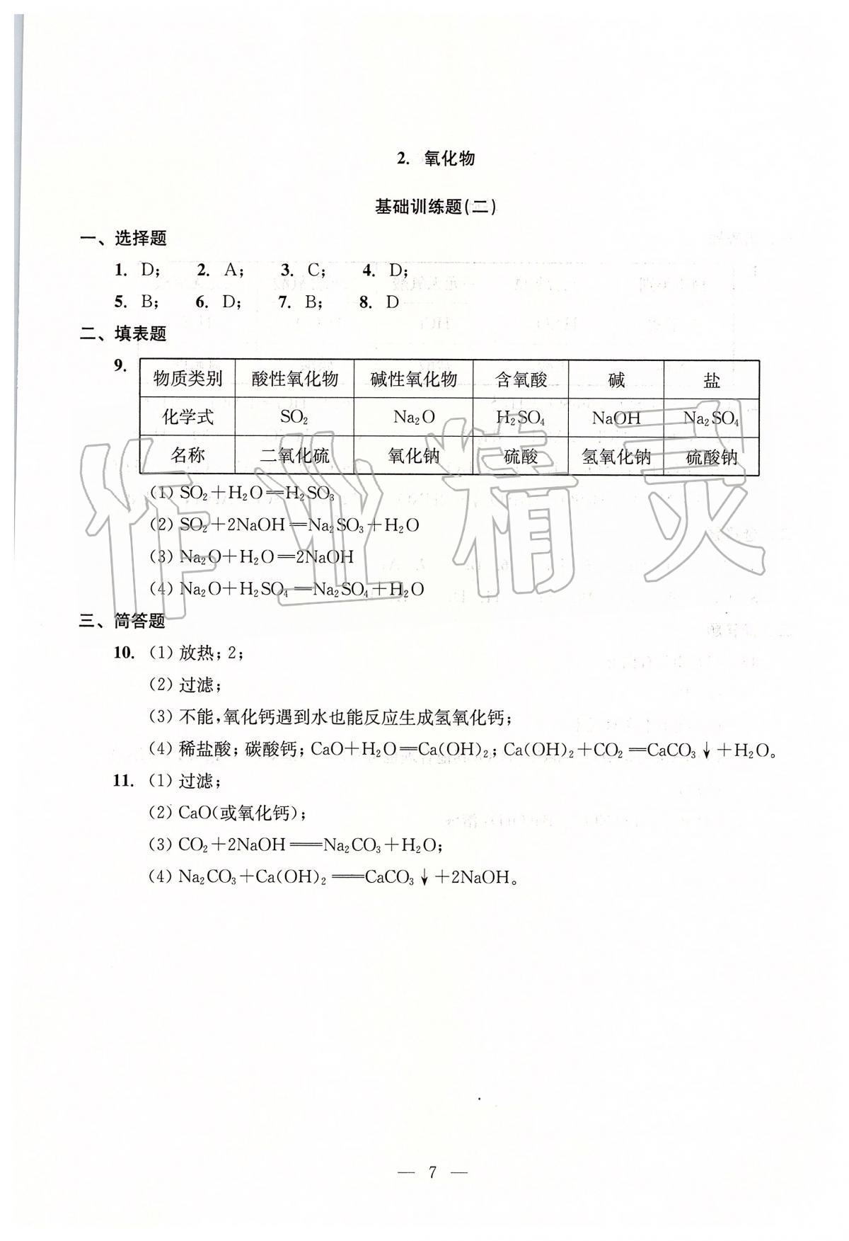 2020年初中化學(xué)測試與評估 第7頁