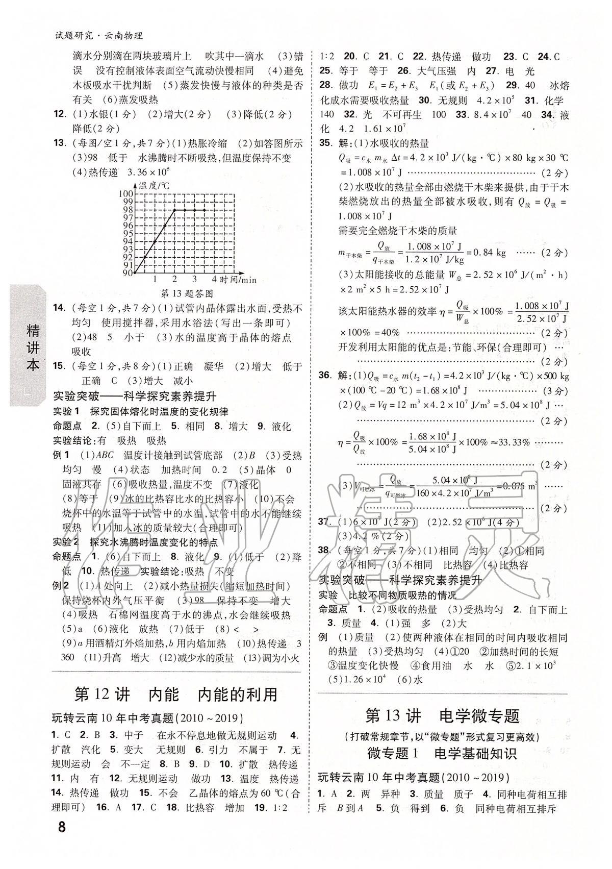 2020年萬唯教育中考試題研究九年級物理云南專版 第8頁