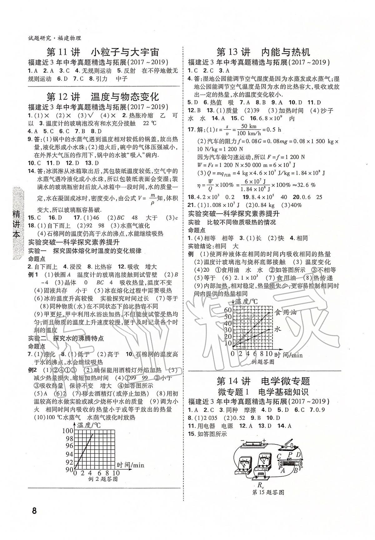 2020年萬唯教育中考試題研究物理福建專版 第8頁