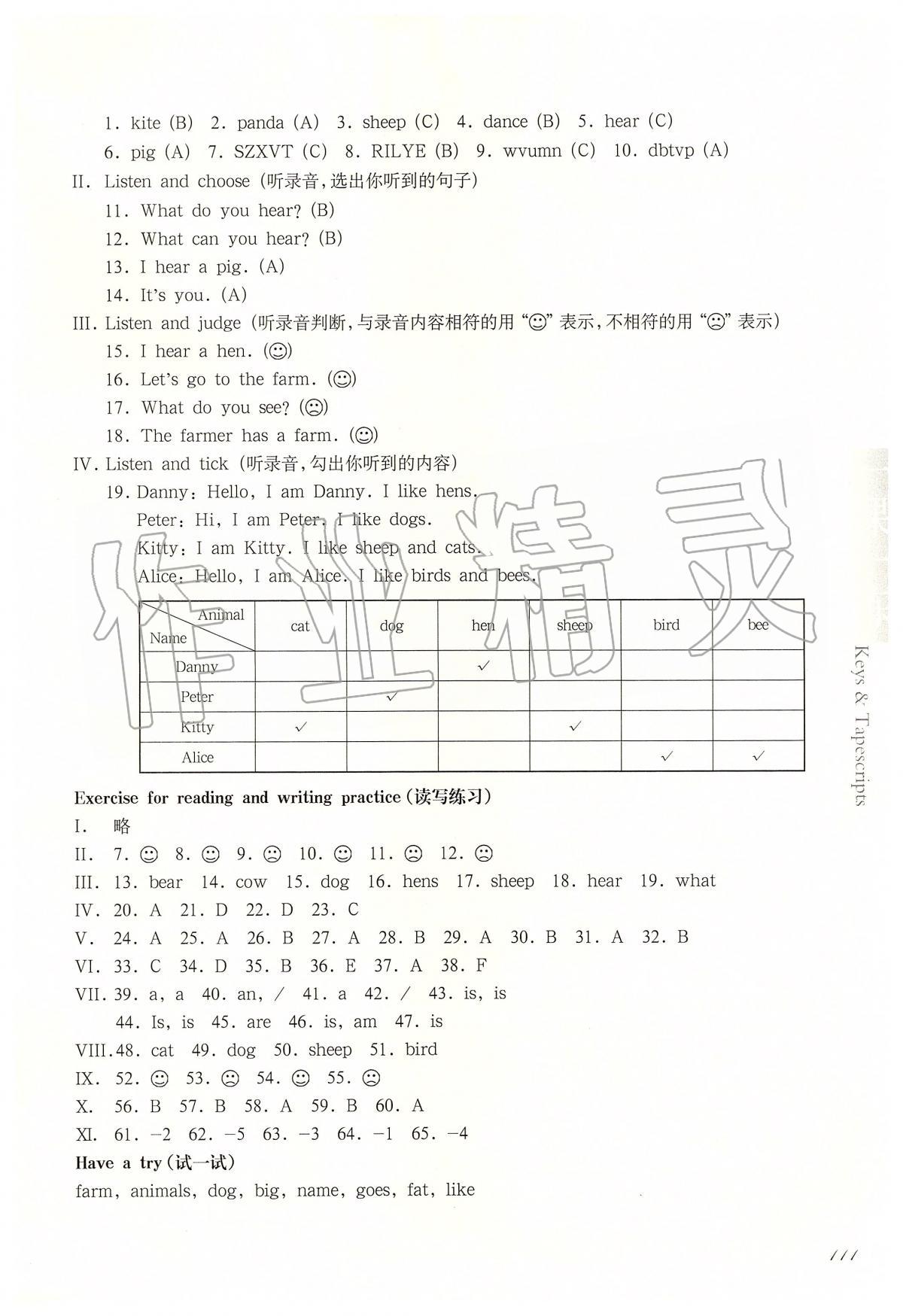 2020年華東師大版一課一練一年級英語第二學(xué)期N版 第3頁