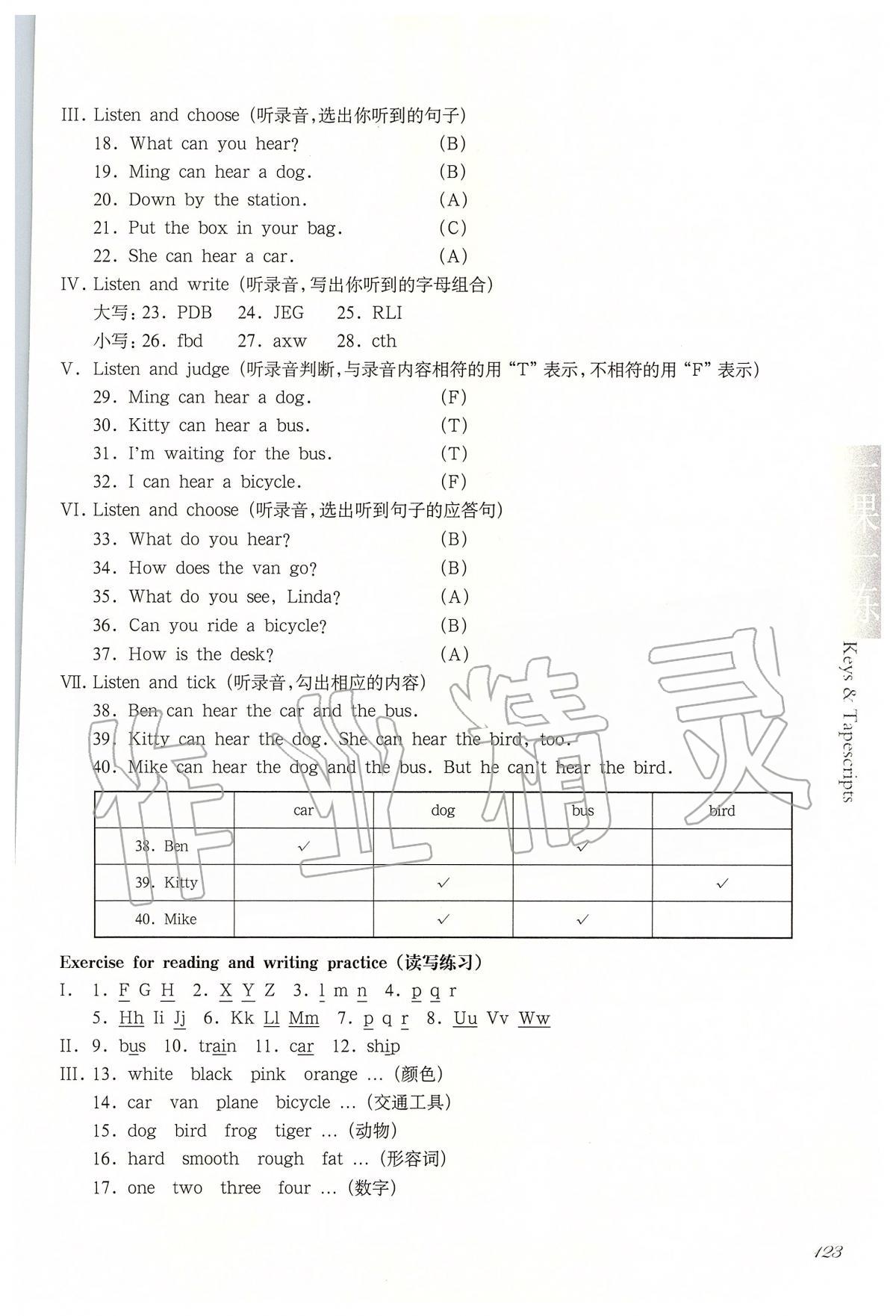 2020年华东师大版一课一练二年级英语第二学期N版 第5页