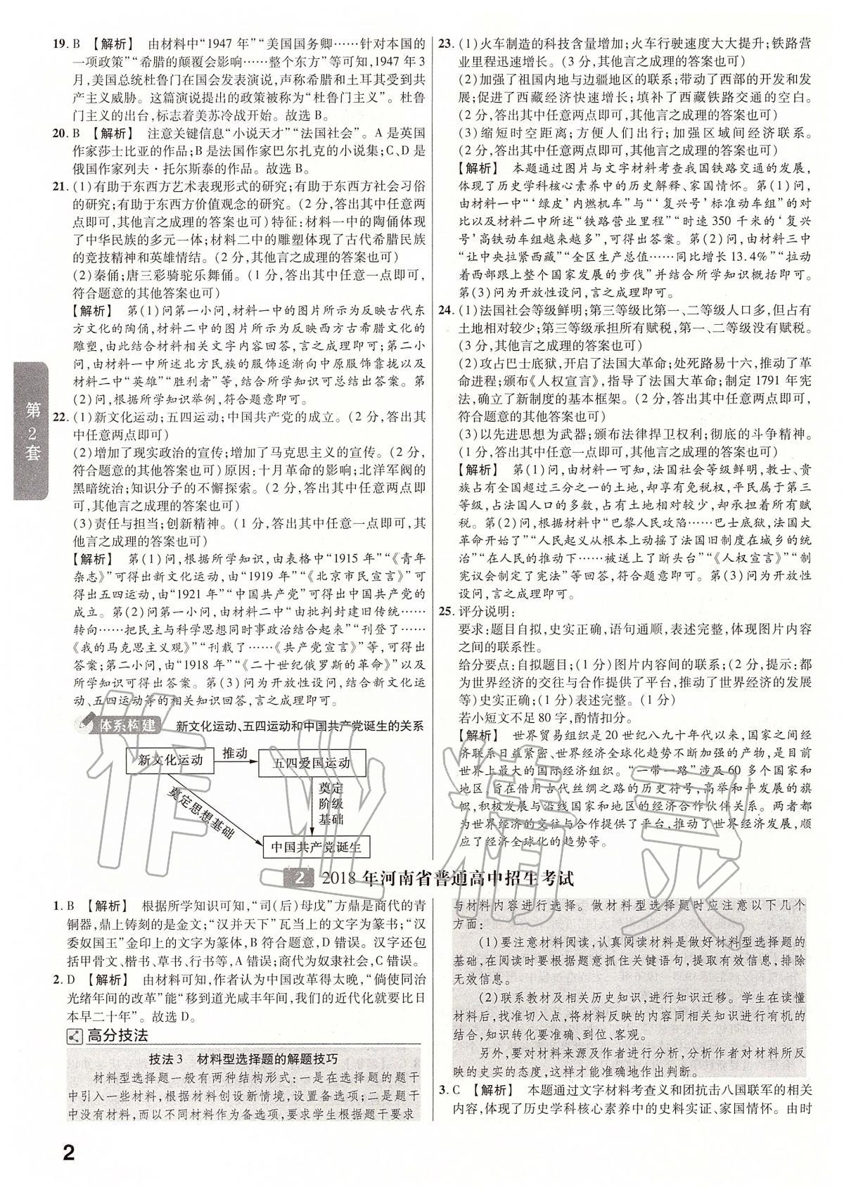 2020年金考卷河南中考45套匯編歷史 第4頁