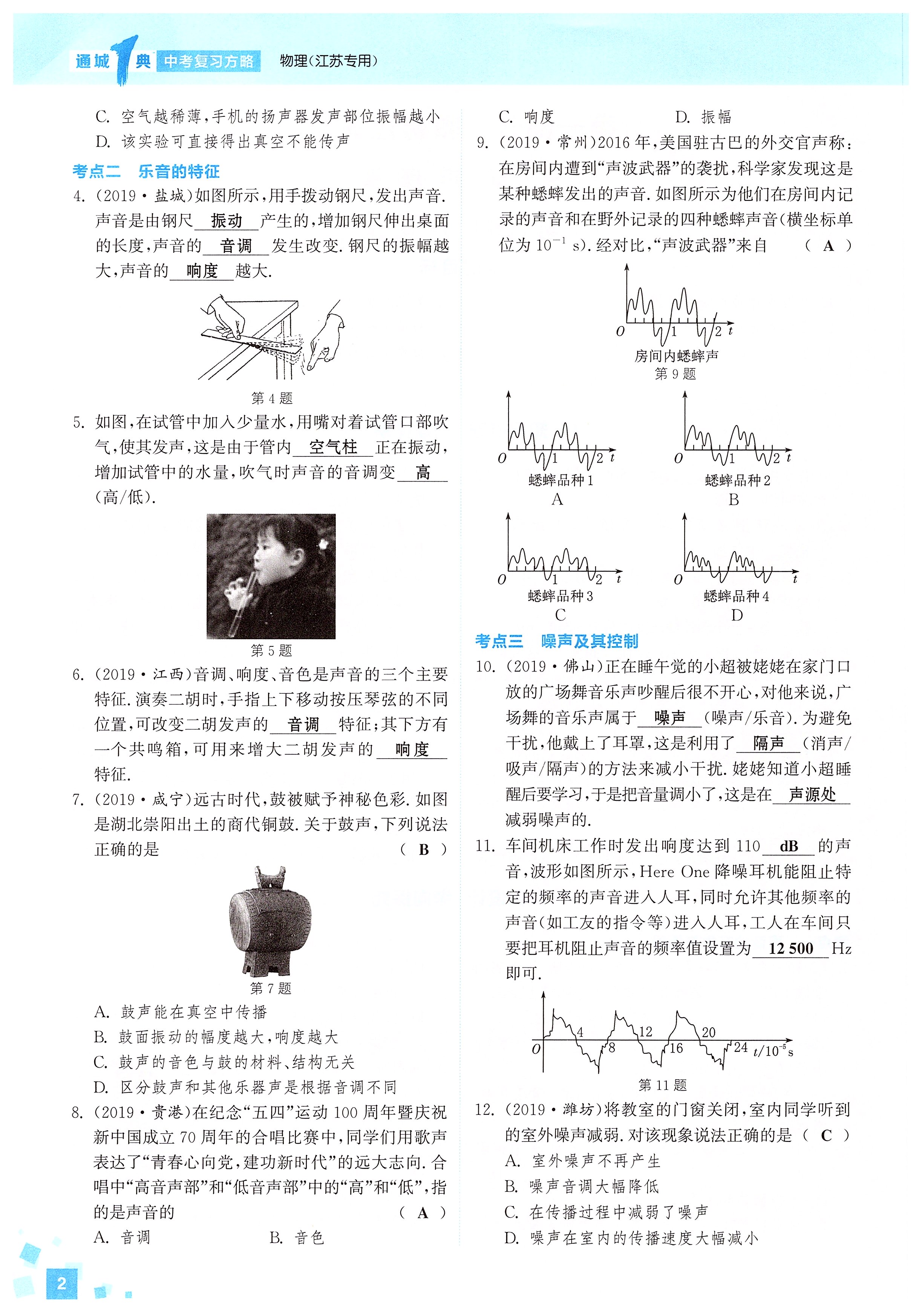 2020年通城1典中考復(fù)習(xí)方略物理江蘇專版 第4頁