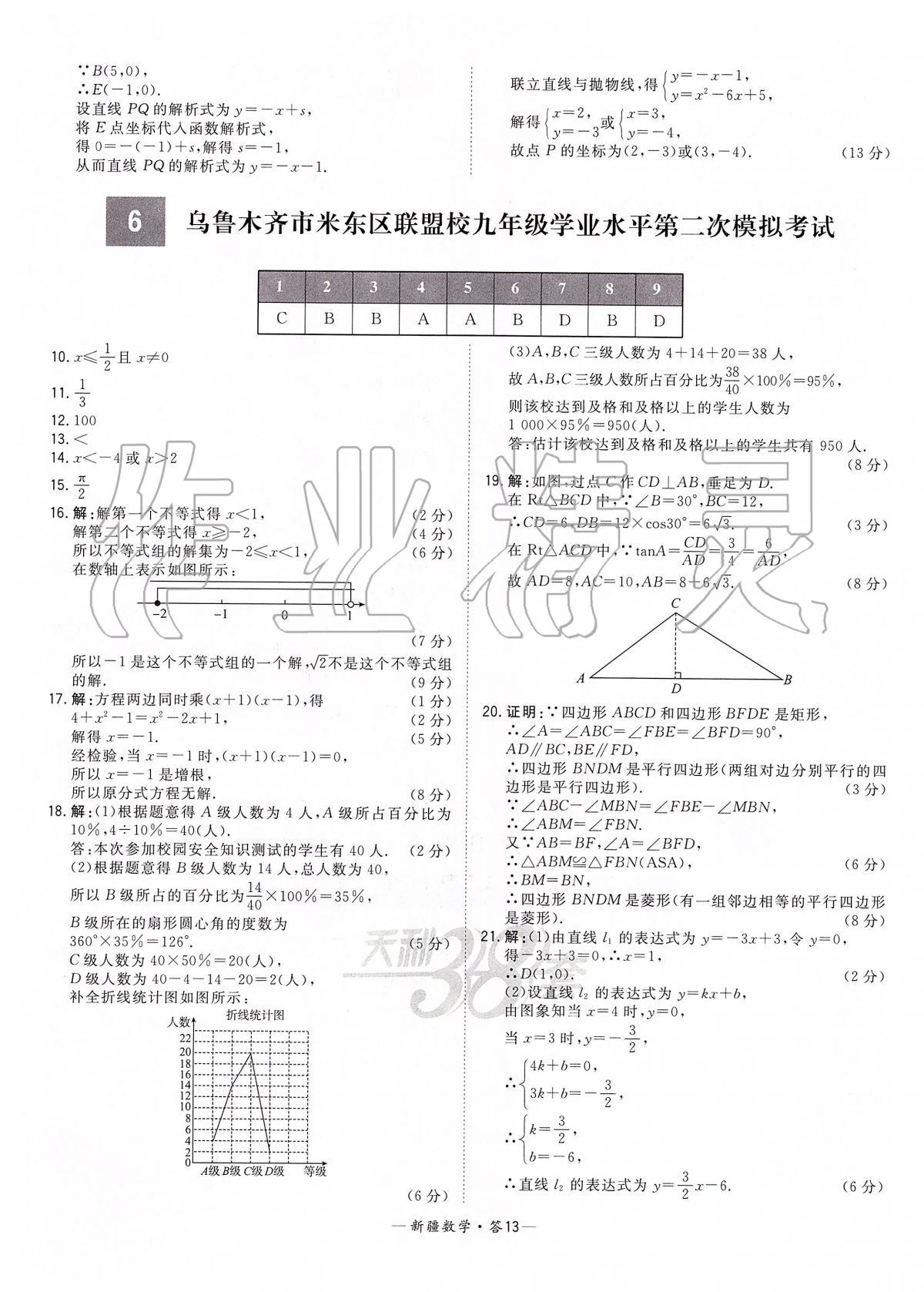 2020年天利38套中考試題精選數(shù)學新疆專版 第13頁