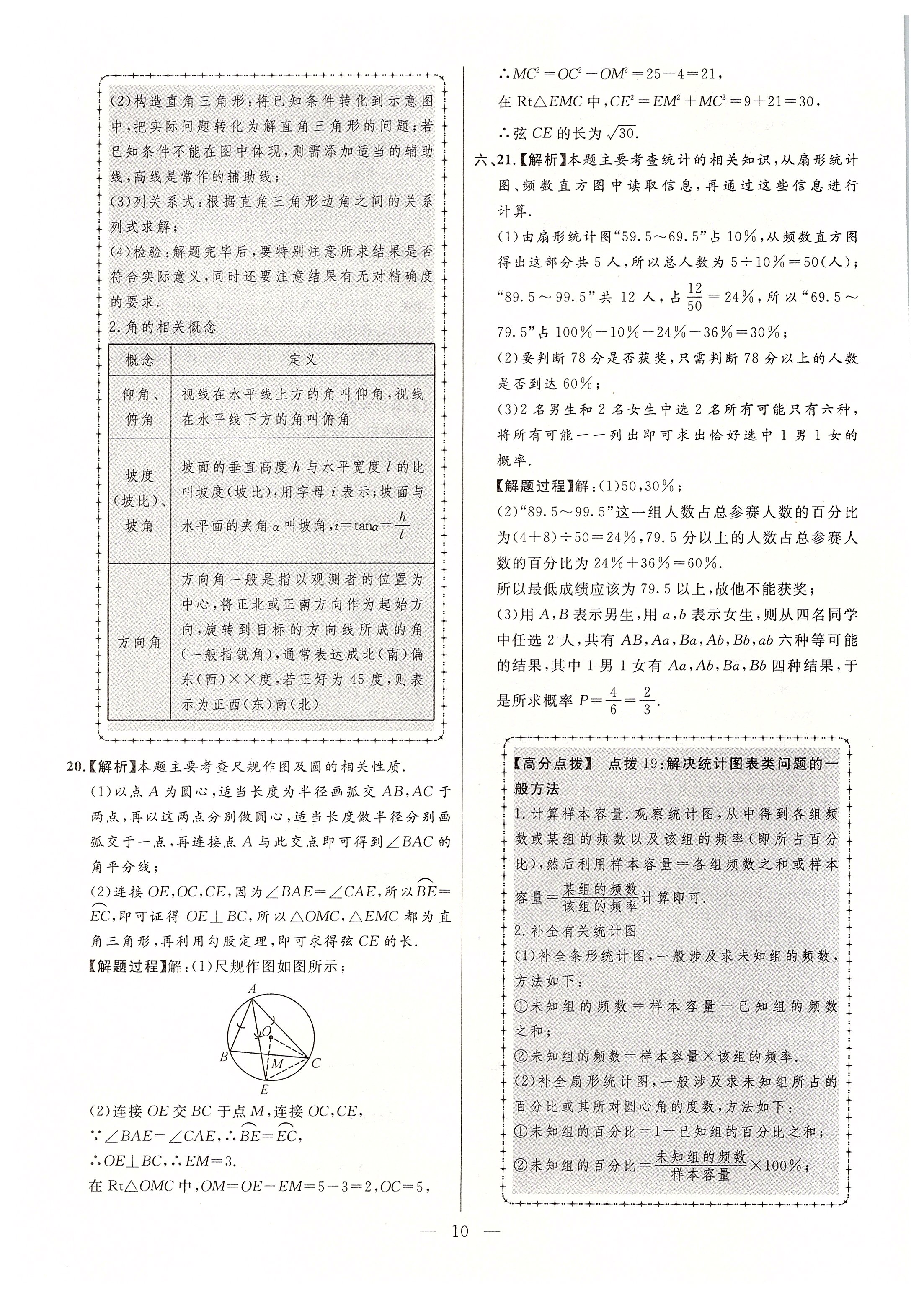 2020年秒殺中考安徽中考試題匯編數(shù)學(xué) 參考答案第10頁