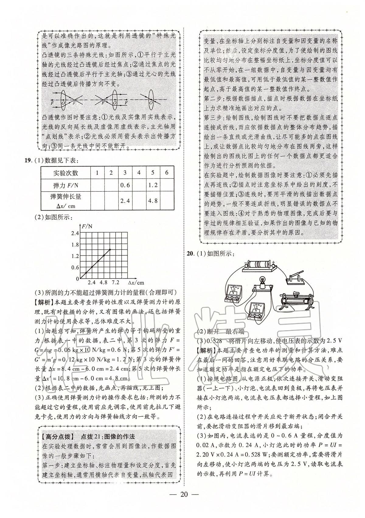 2020年秒殺中考安徽中考試題匯編物理 參考答案第20頁