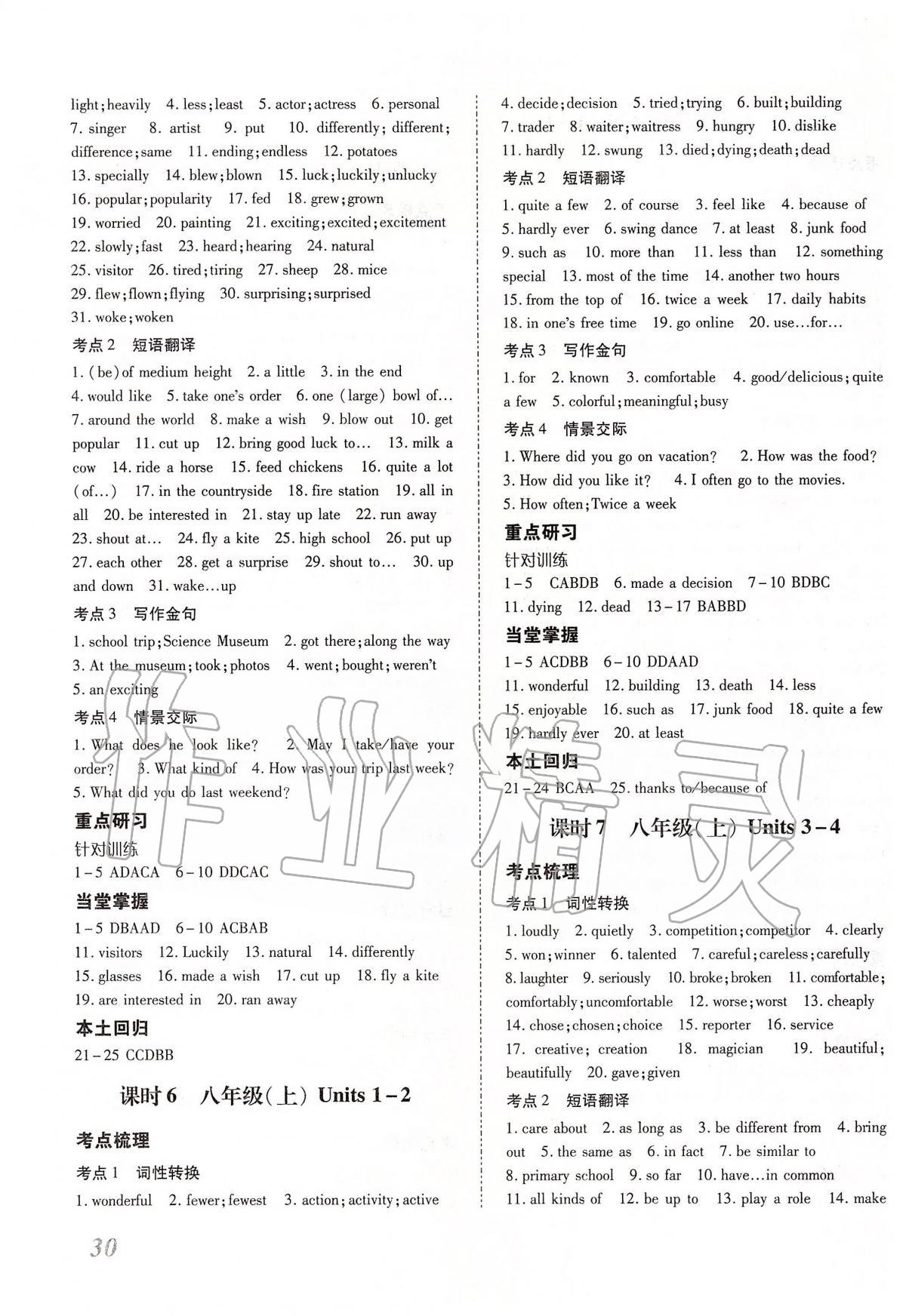 2020年本土攻略精准复习方案九年级英语全一册 第3页