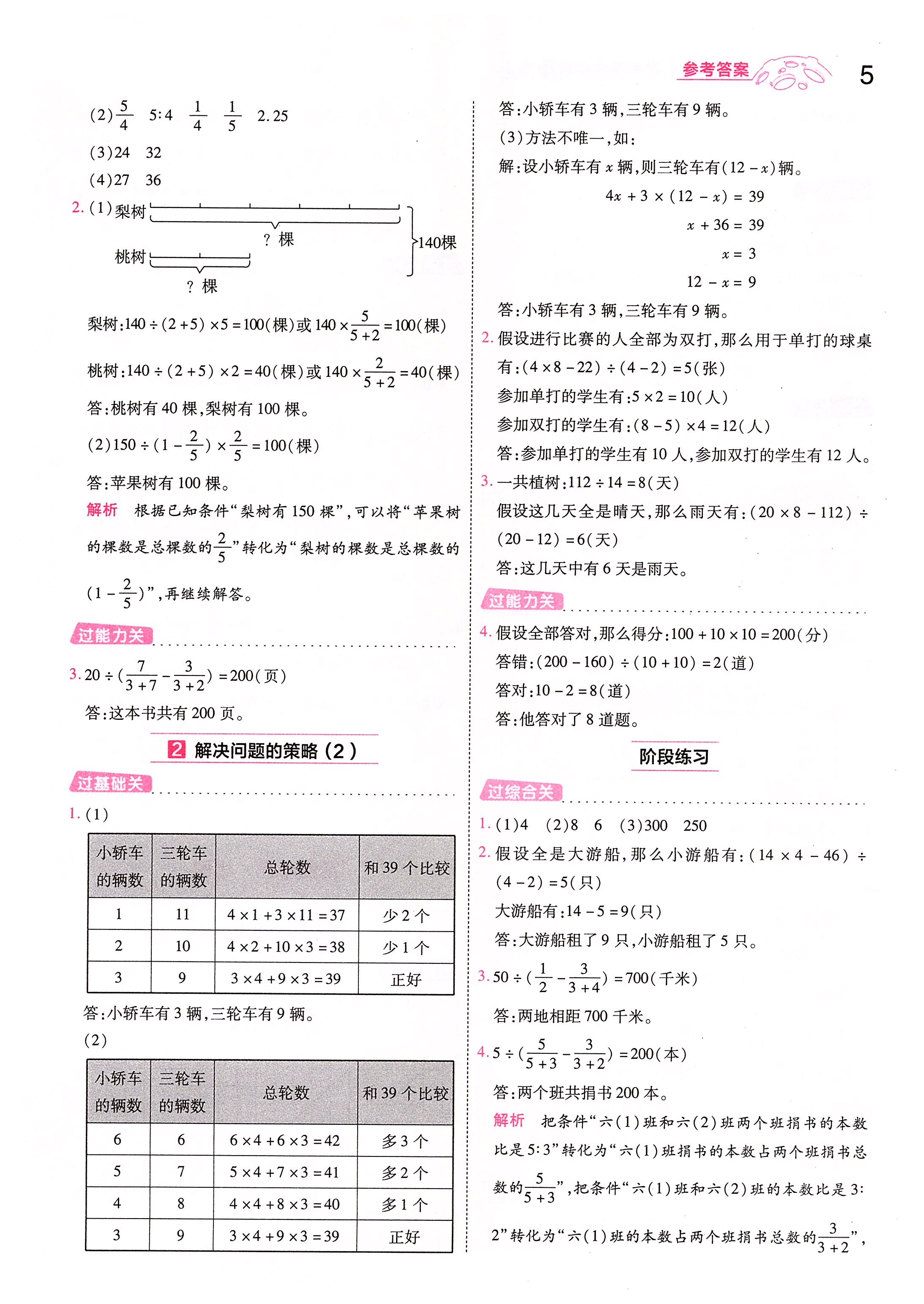 2020年一遍过六年级数学下册苏教版 第5页