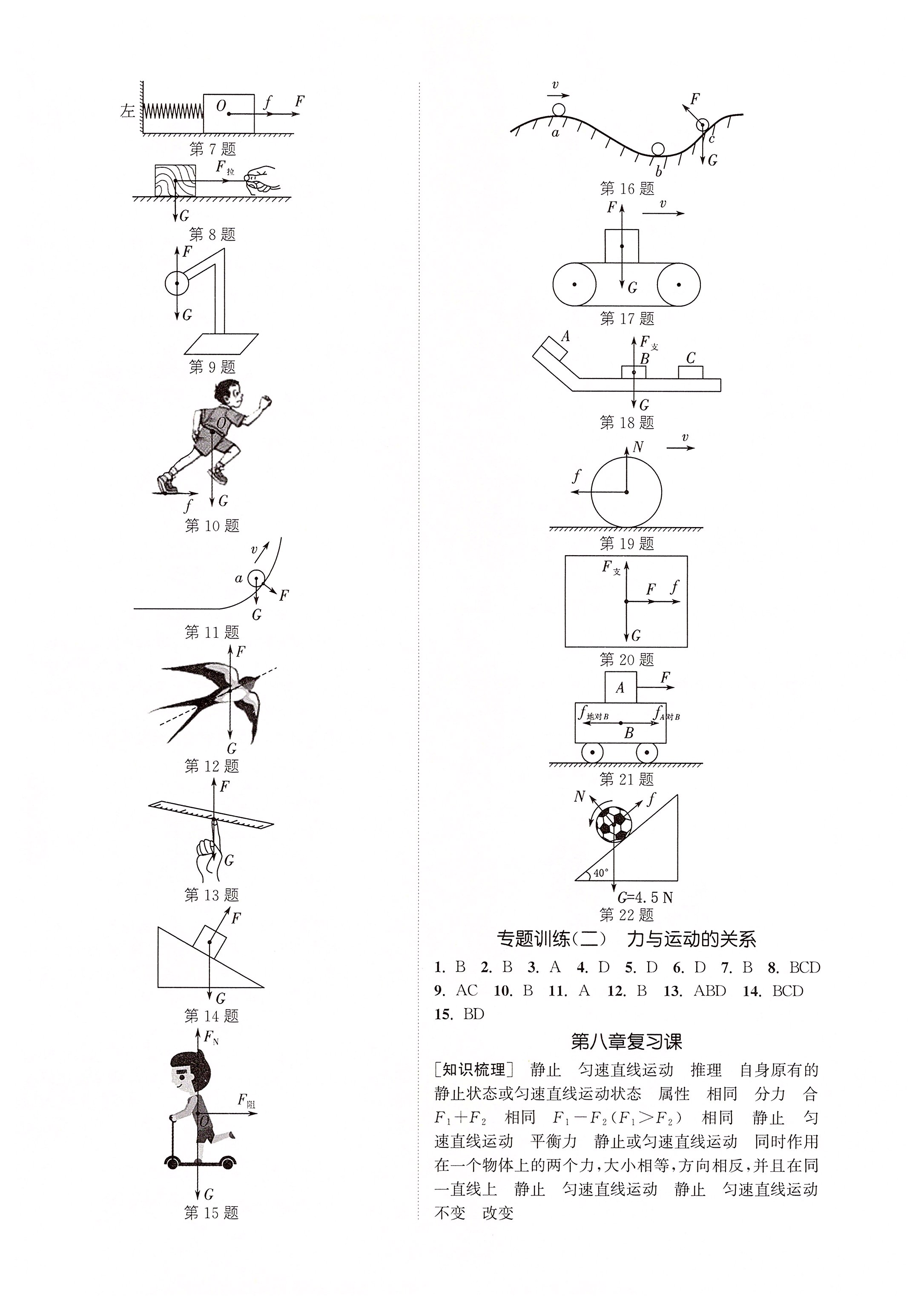 2020年通城學(xué)典課時作業(yè)本八年級物理下冊教科版 第4頁