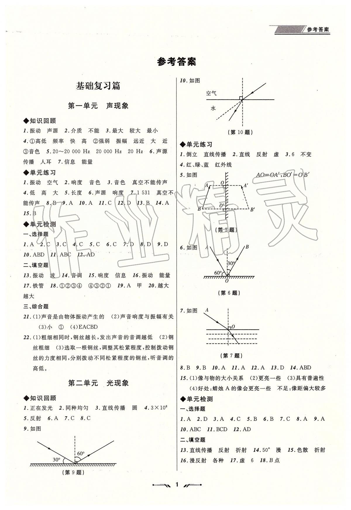 2020年中考全程复习训练物理大连专版 第1页