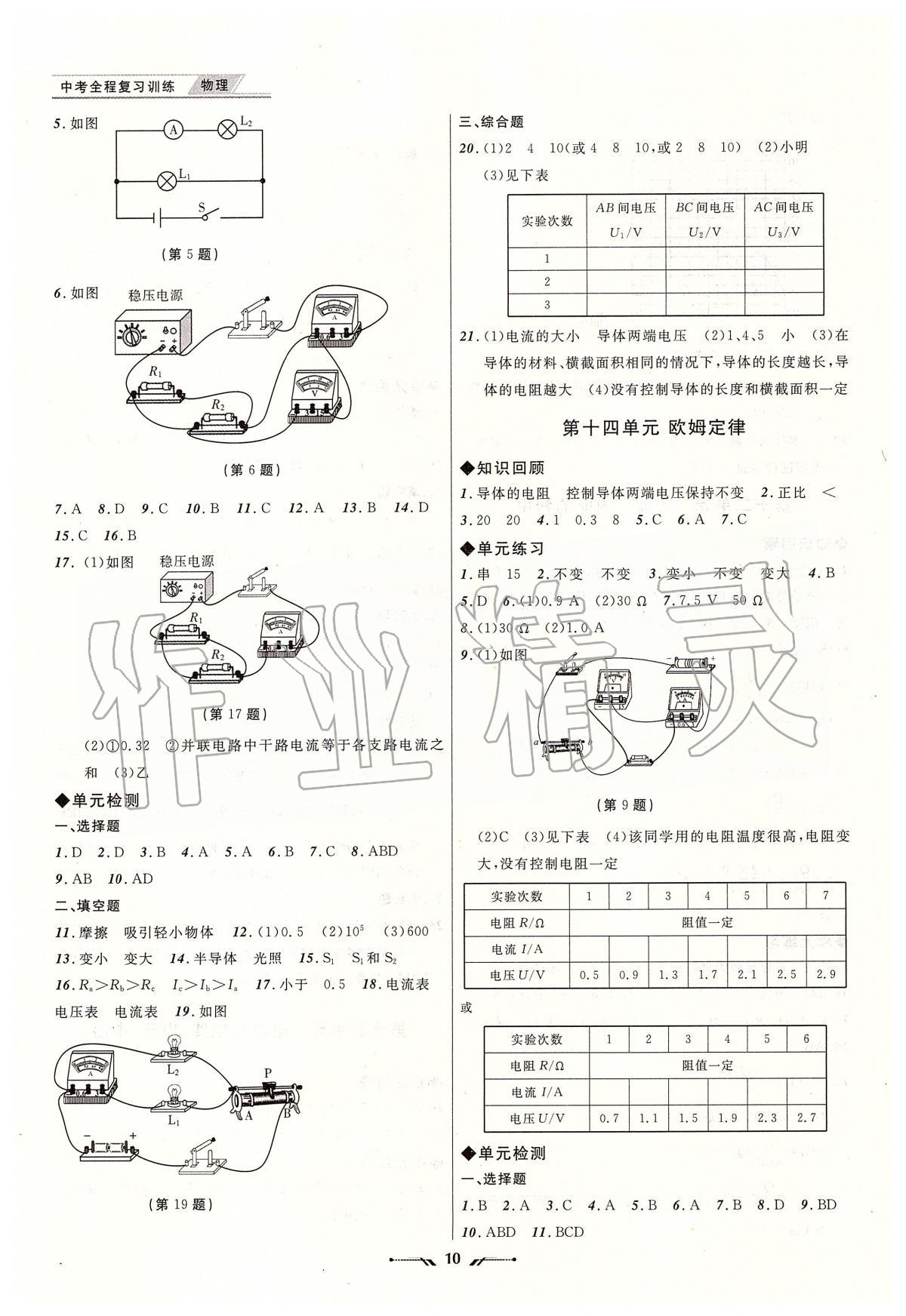 2020年中考全程復(fù)習(xí)訓(xùn)練物理大連專版 第10頁(yè)