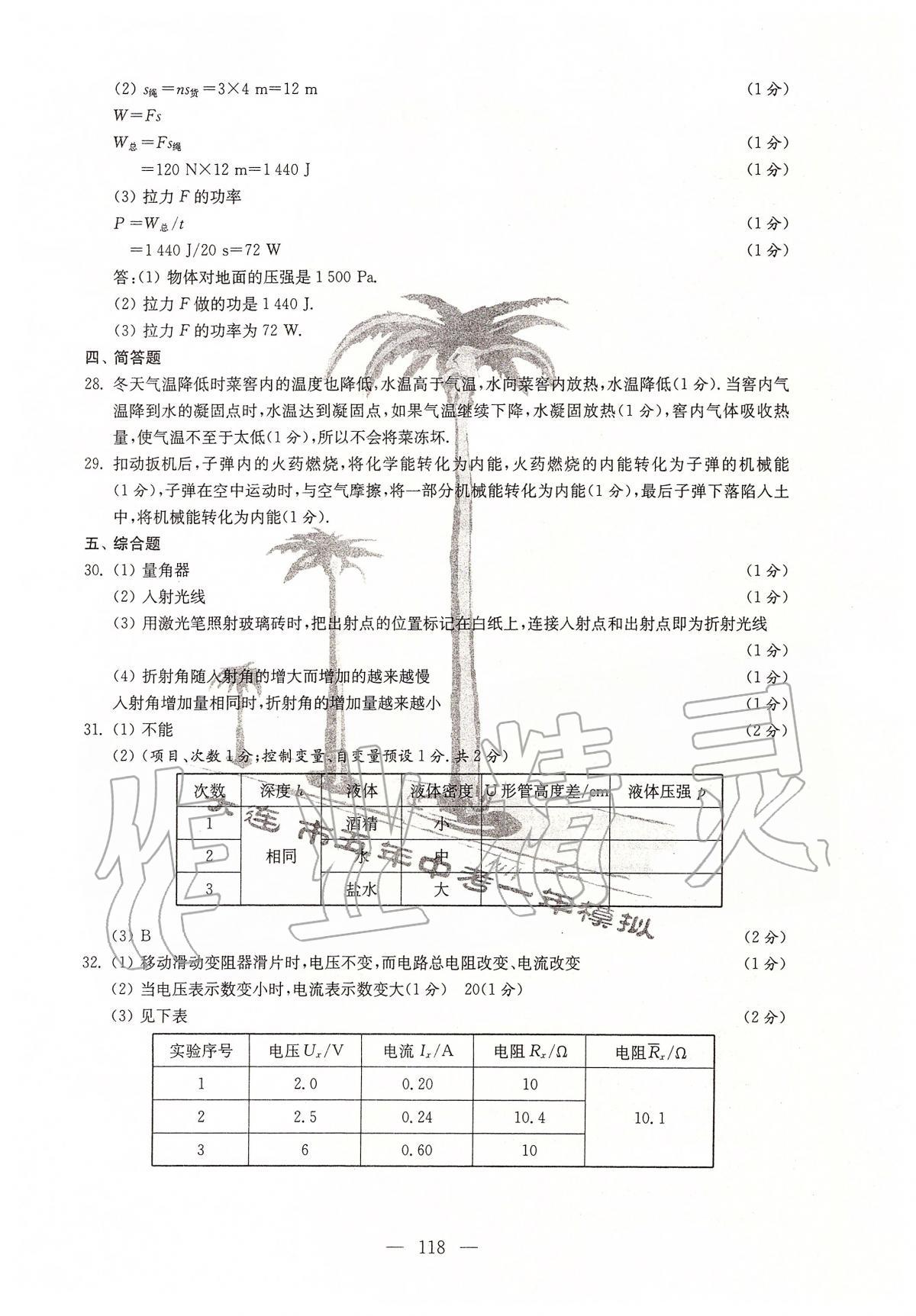 2020年大連市五年中考一年模擬物理 第6頁