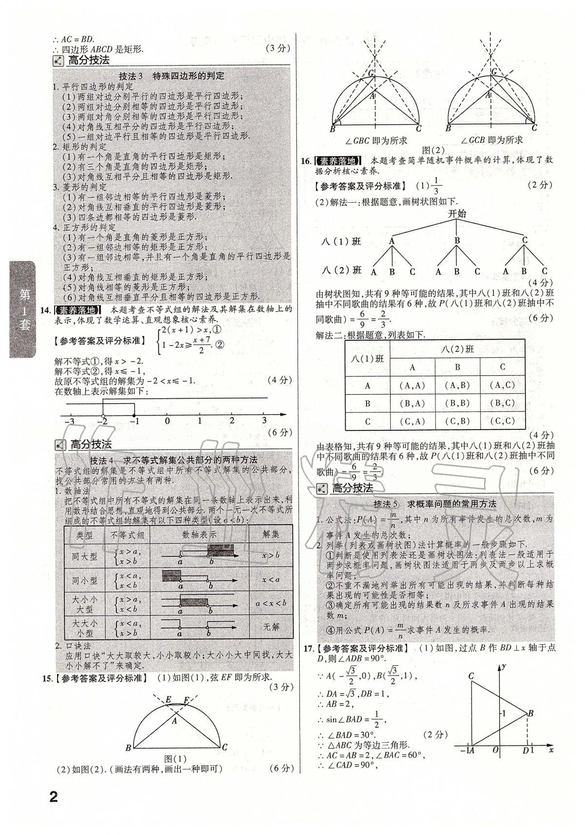 2020年金考卷江西中考45套匯編數(shù)學(xué) 第2頁(yè)