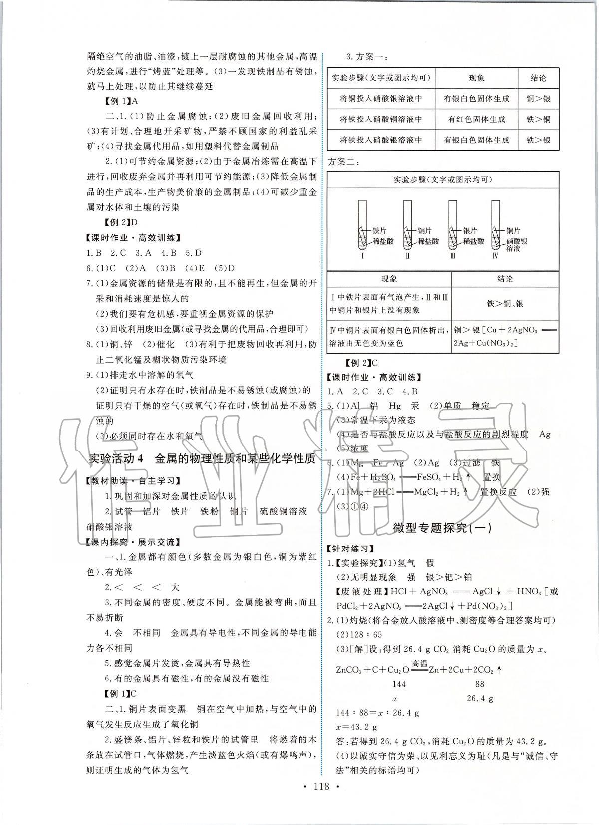 2020年能力培养与测试九年级化学下册人教版 第4页