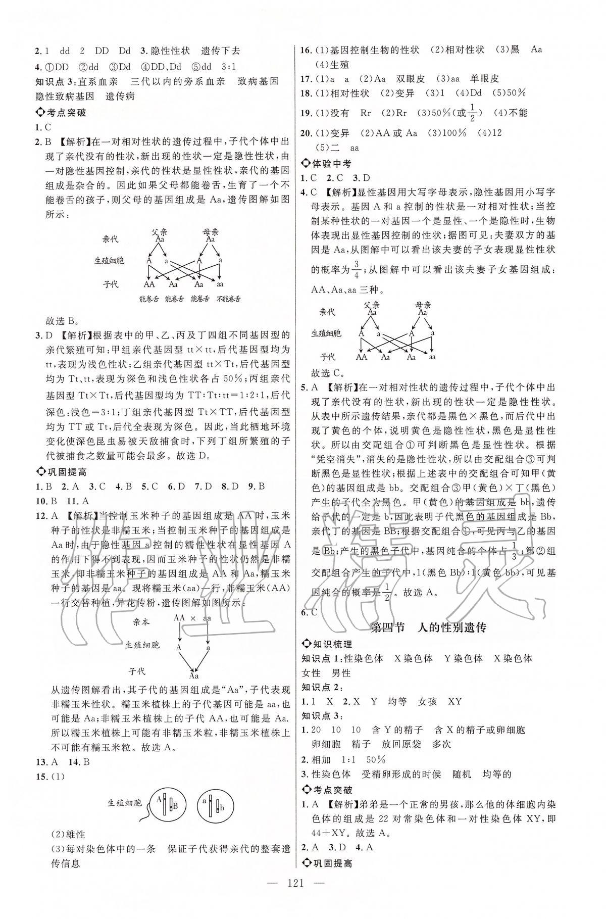 2020年細解巧練八年級生物下冊人教版 第5頁