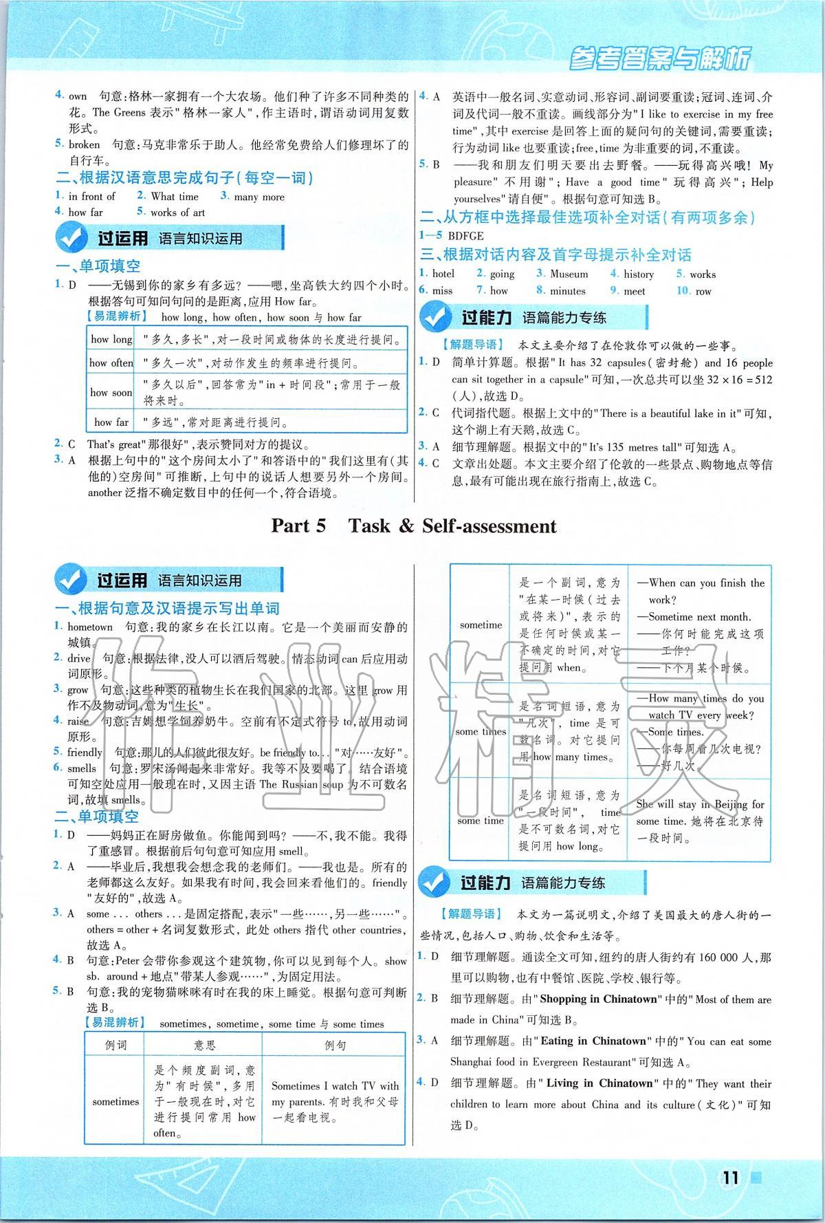 2020年一遍過(guò)初中英語(yǔ)七年級(jí)下冊(cè)譯林牛津版 第11頁(yè)