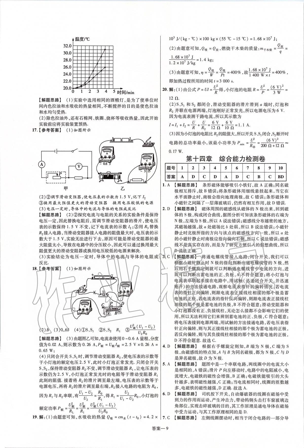 2019年一遍过初中物理九年级下册北师大版 第73页