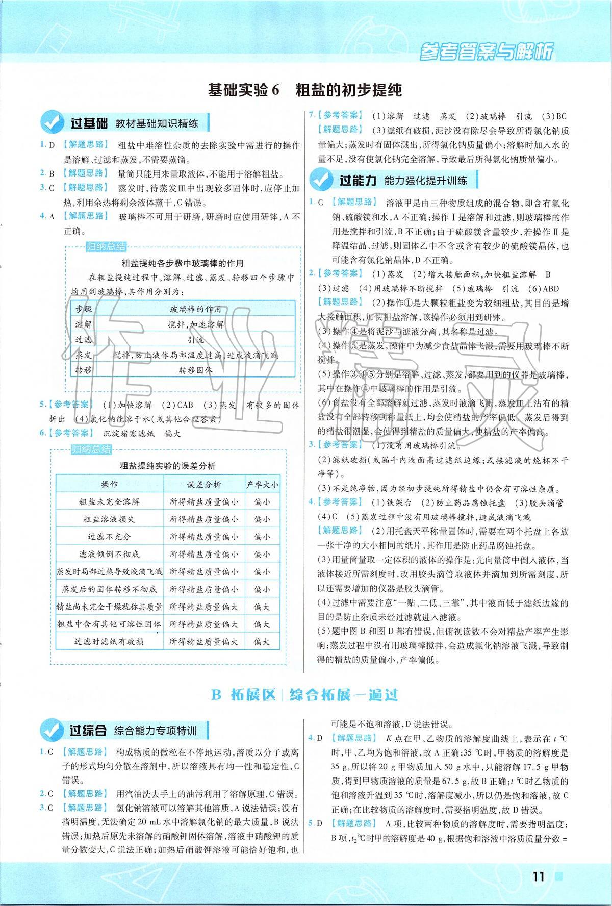 2020年一遍過初中化學(xué)九年級下冊滬教版 第11頁