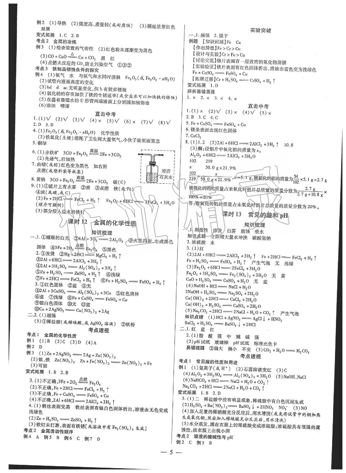 2020年典学文化领跑中考化学广东专用 第5页