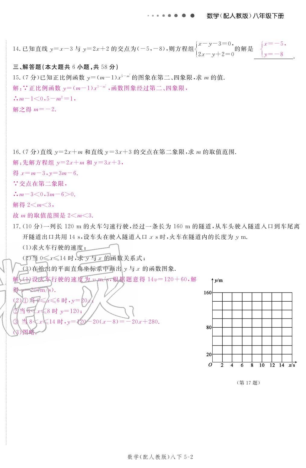 2020年領(lǐng)航新課標(biāo)練習(xí)冊(cè)八年級(jí)數(shù)學(xué)下冊(cè)人教版 參考答案第18頁(yè)