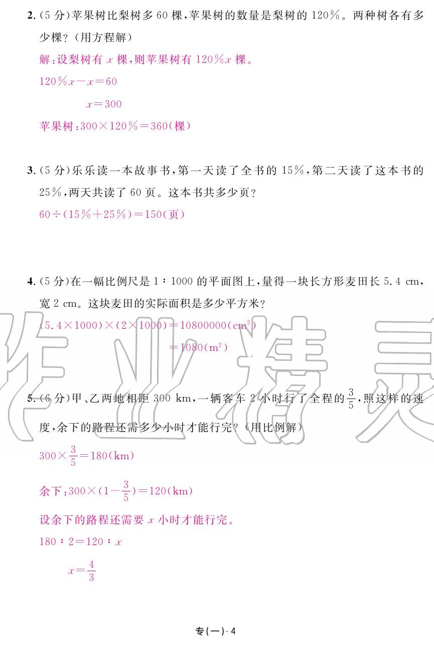 2020年領(lǐng)航新課標(biāo)練習(xí)冊六年級數(shù)學(xué)下冊北師大版 第24頁