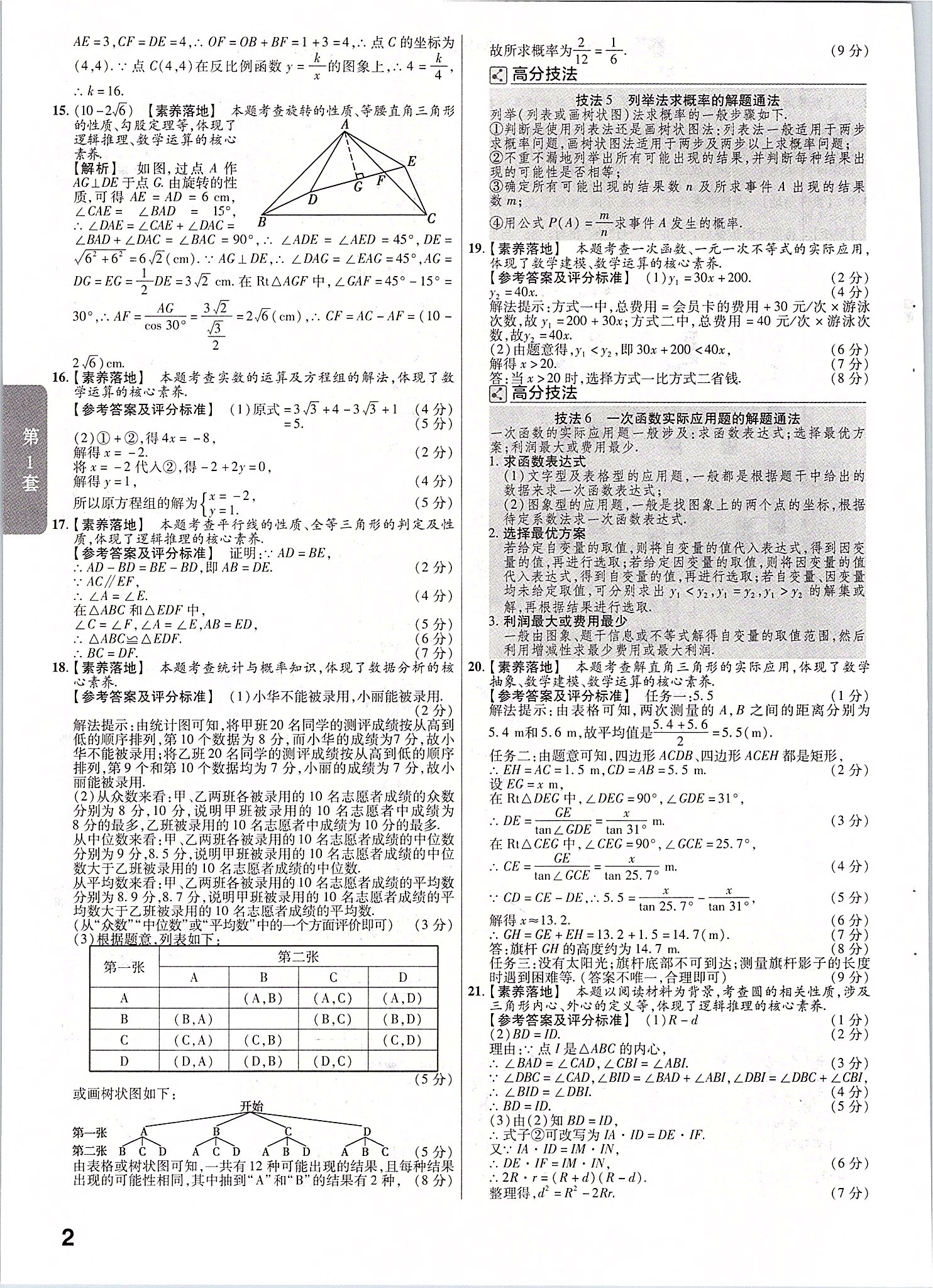 2020年金考卷山西中考45套匯編數(shù)學(xué) 第2頁