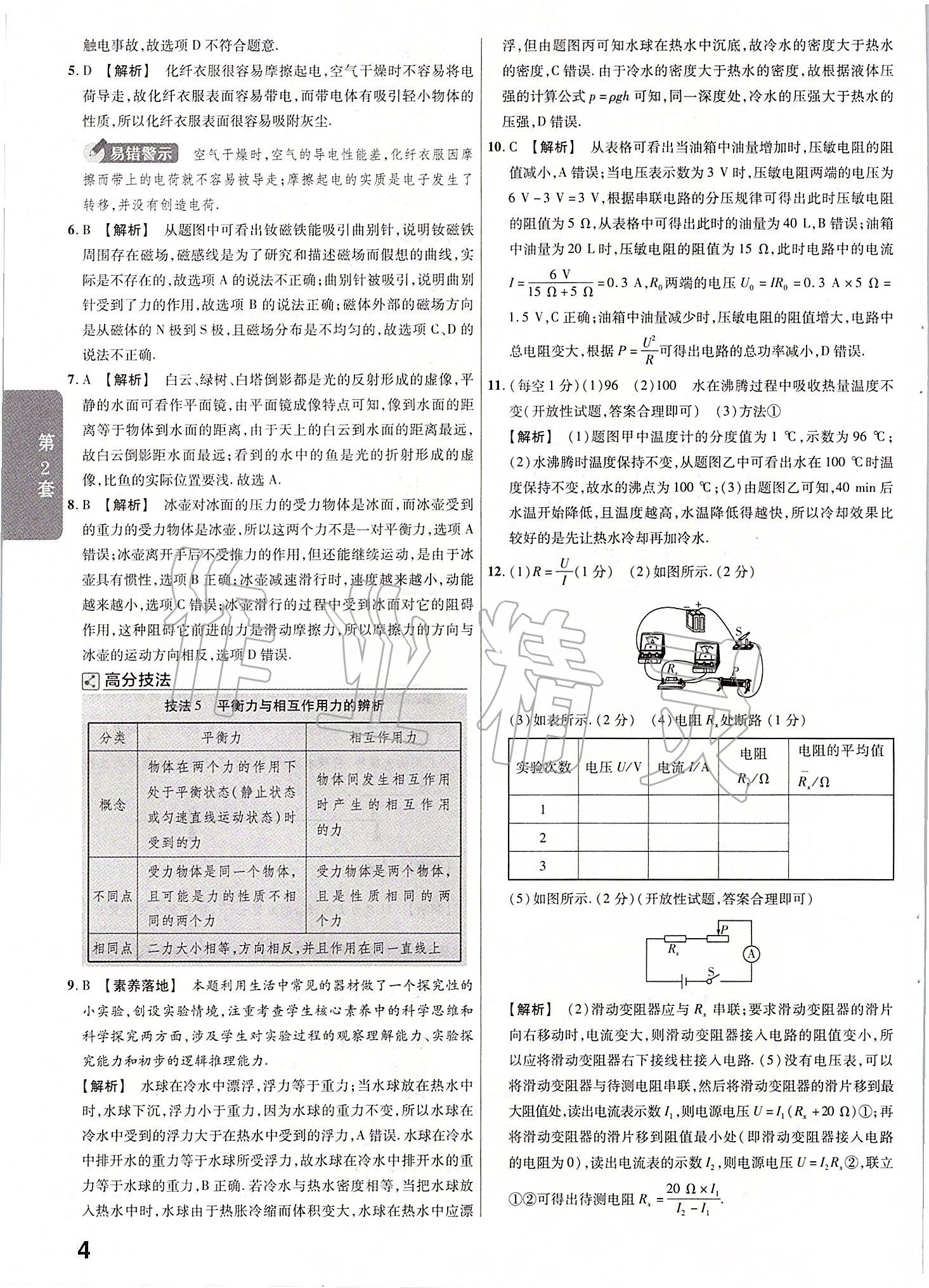 2020年金考卷山西中考45套匯編物理 第4頁(yè)