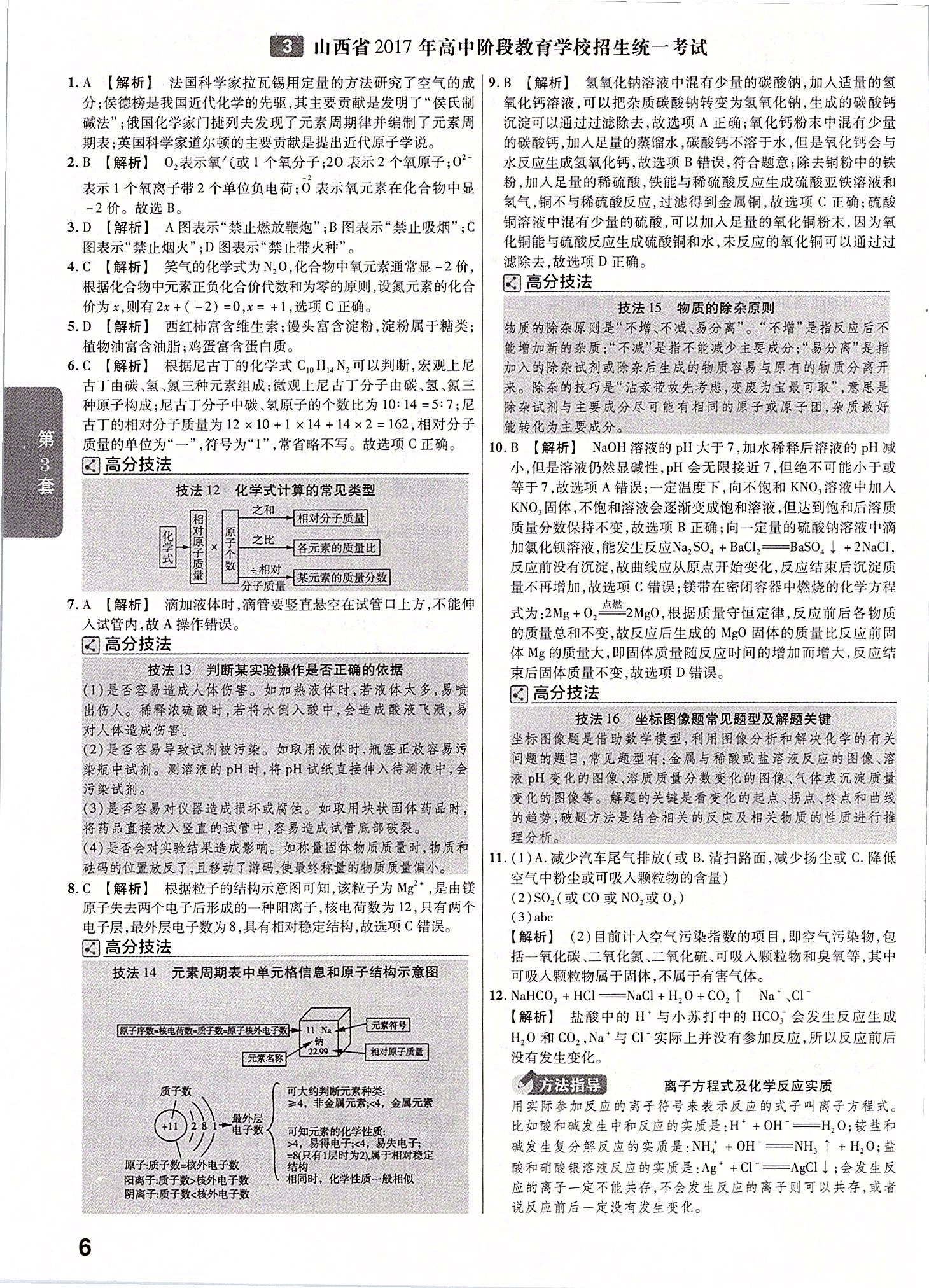 2020年金考卷山西中考45套匯編化學(xué) 第6頁