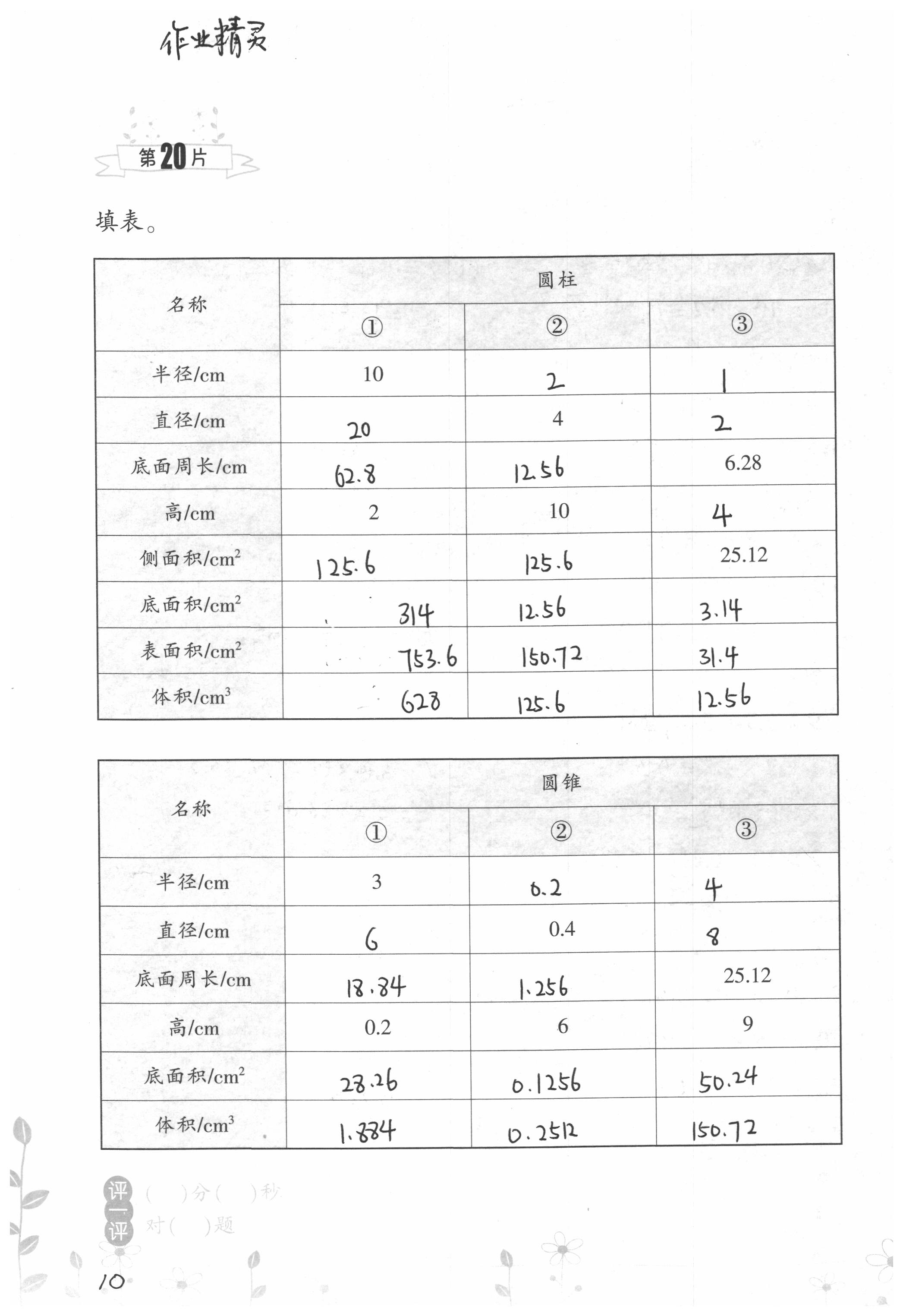 2020年小學數(shù)學口算訓練六年級下冊北師大版雙色升級版 第10頁