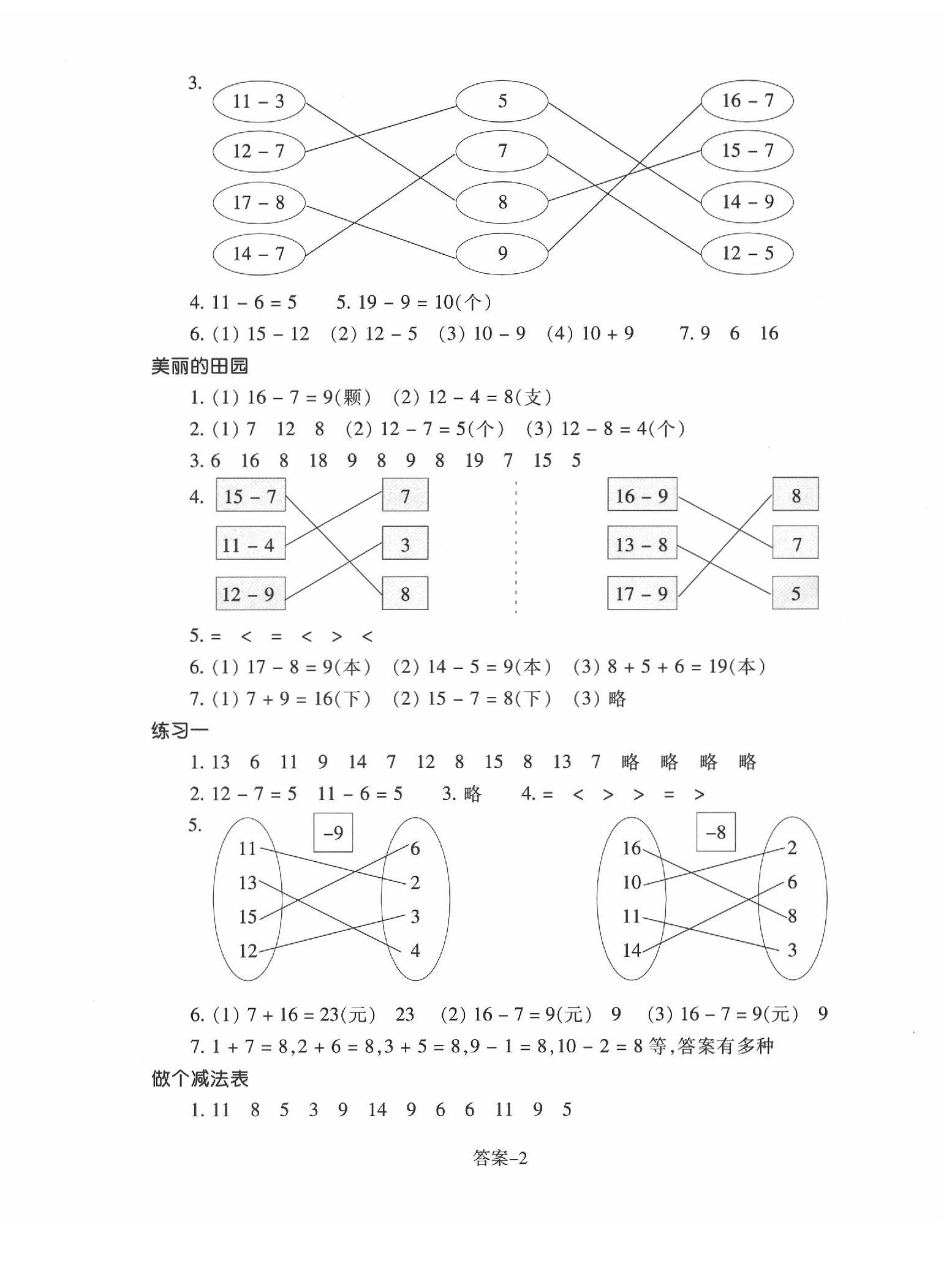 2020年每課一練一年級(jí)數(shù)學(xué)下冊(cè)北師大版浙江少年兒童出版社 第2頁