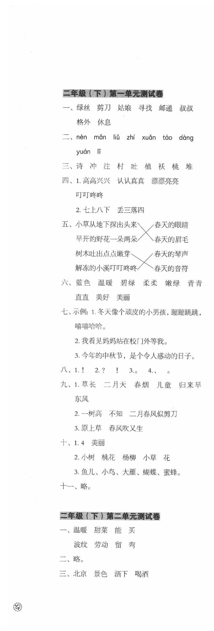 2020年名師教你沖刺期末100分二年級語文下冊人教版 第1頁