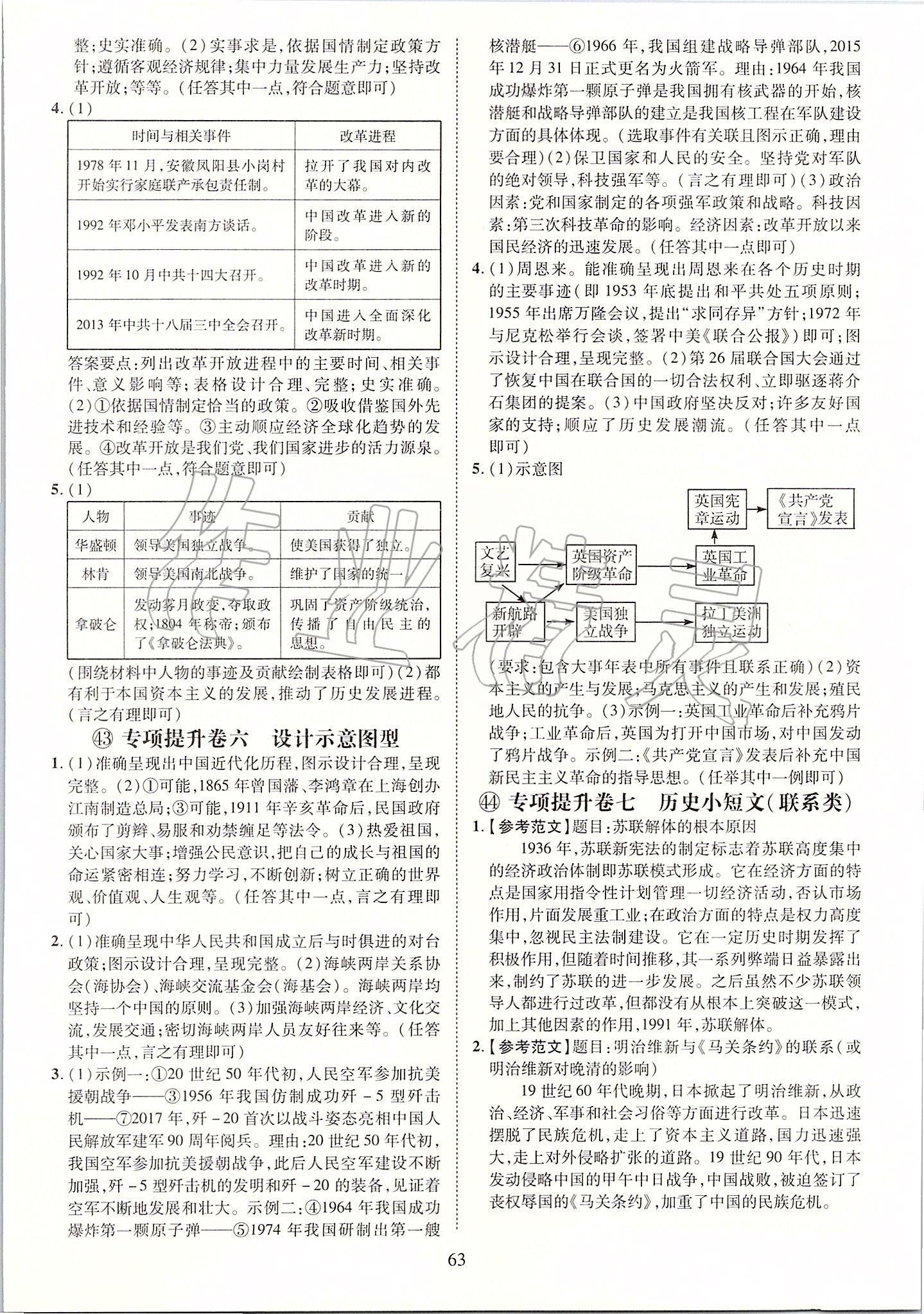 2019年優(yōu)學(xué)教育河南中考試題精編九年級(jí)歷史中考用書 第63頁