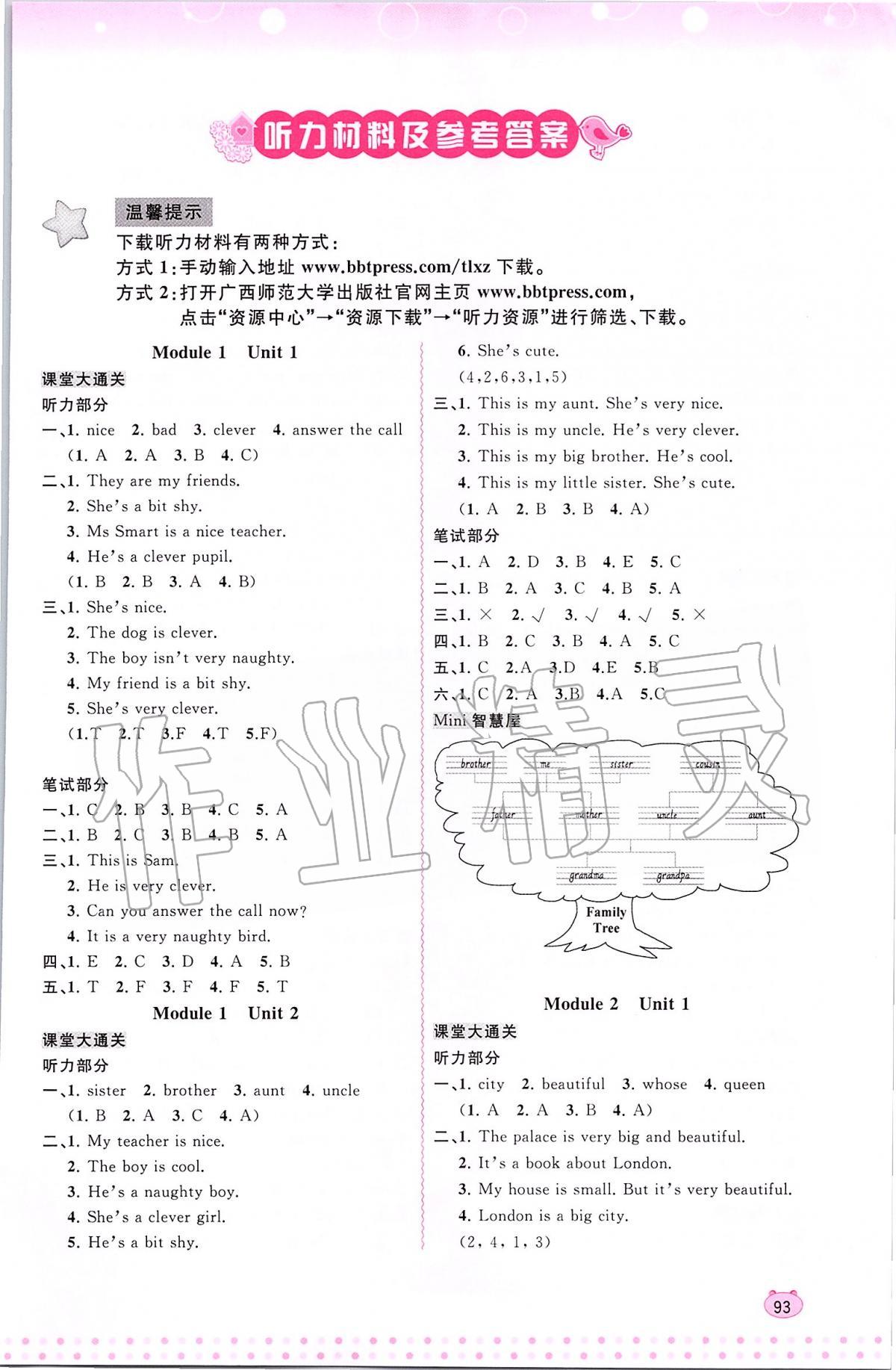 2020年新課程學習與測評同步學習四年級英語下冊外研版 第1頁