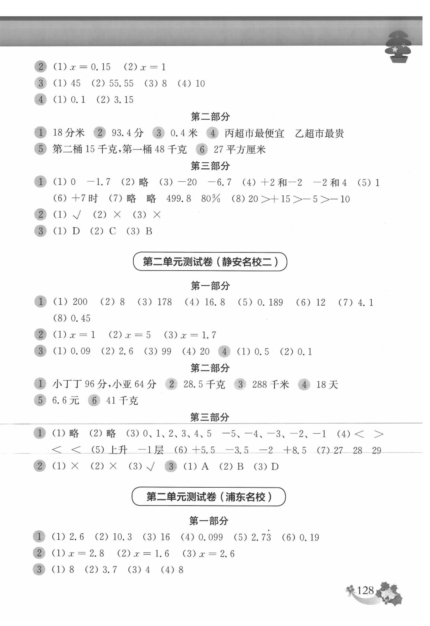 2020年上海名校名卷五年級數學第二學期 第4頁