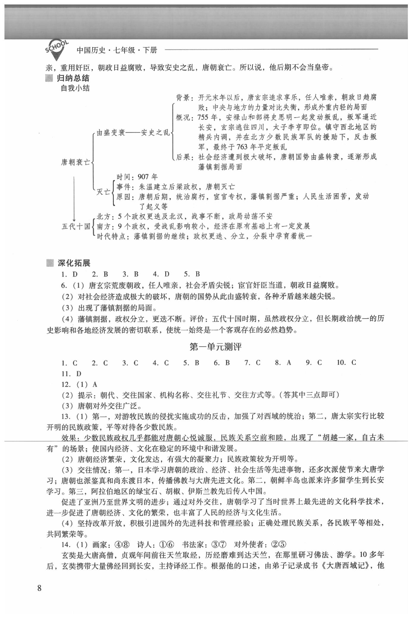 2020年新課程問題解決導(dǎo)學(xué)方案七年級中國歷史下冊人教版 第8頁